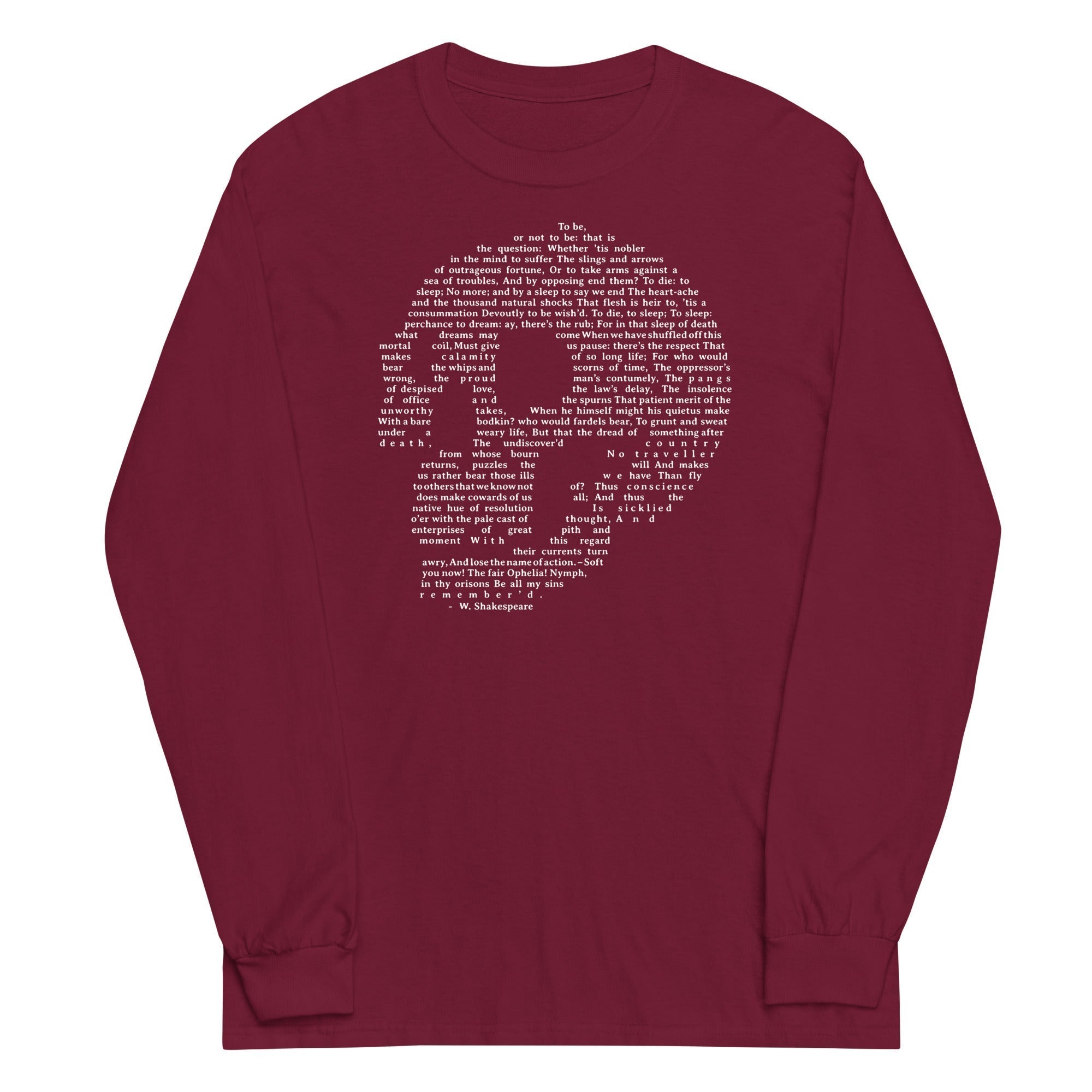 Hamlet Soliloquy Unisex Long Sleeve Tee Hoodie, Sweatshirt | CoreVibeTees.com (Image 3)
