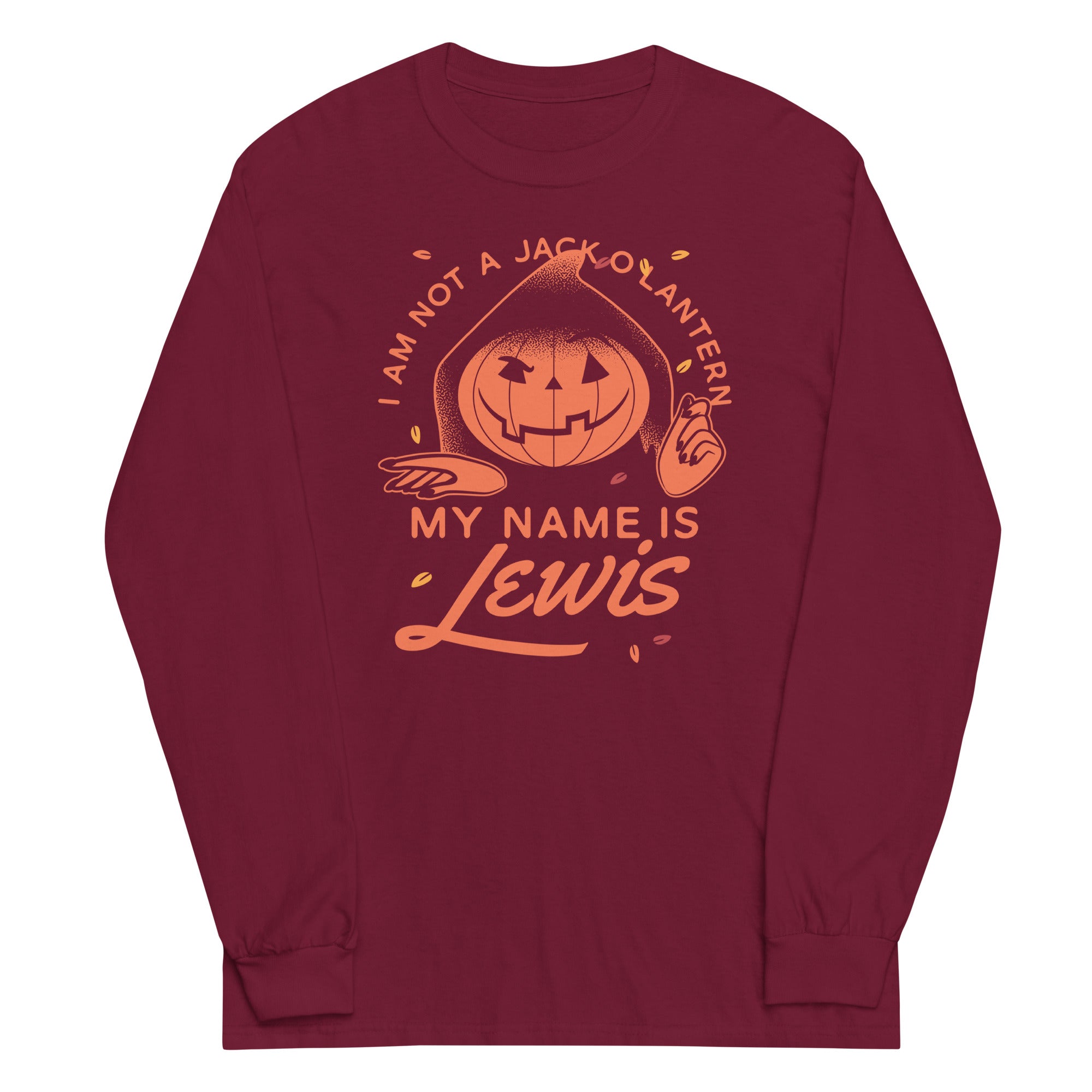 My Name Is Lewis Unisex Long Sleeve Tee Hoodie, Sweatshirt | CoreVibeTees.com (Image 3)