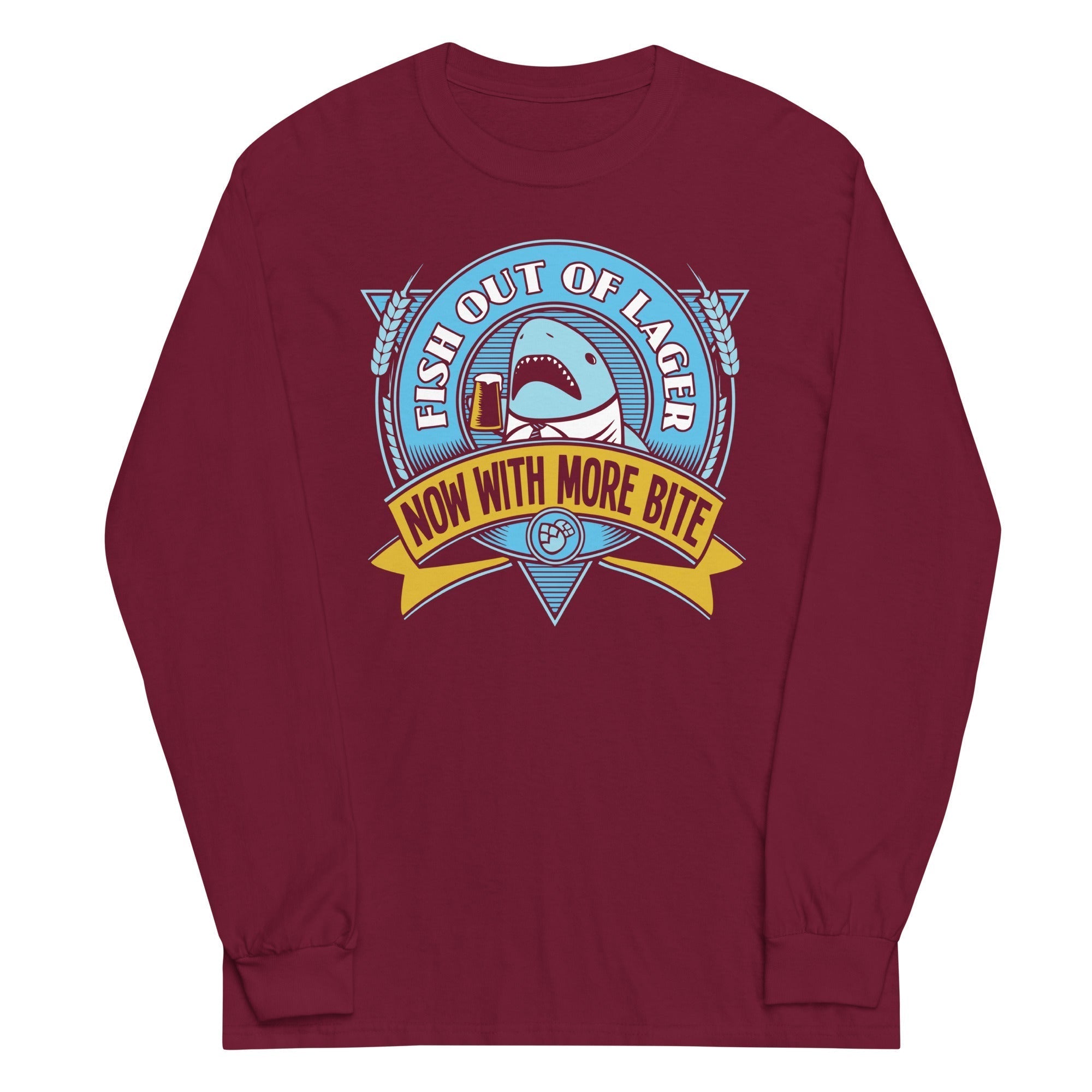 Fish Out Of Lager Unisex Long Sleeve Tee Hoodie, Sweatshirt | CoreVibeTees.com (Image 4)
