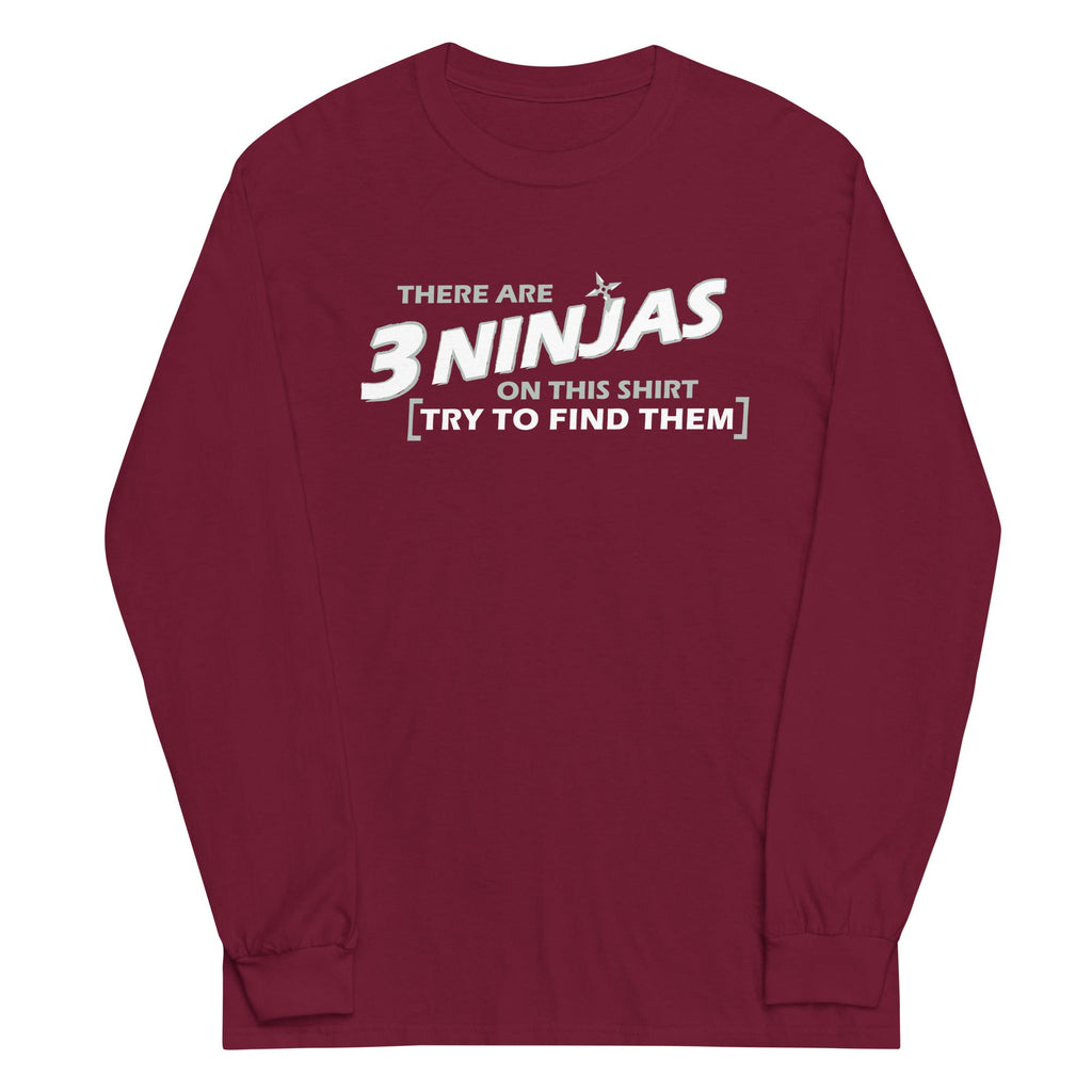 3 Ninjas Unisex Long Sleeve Tee Hoodie, Sweatshirt | CoreVibeTees.com (Image 3)