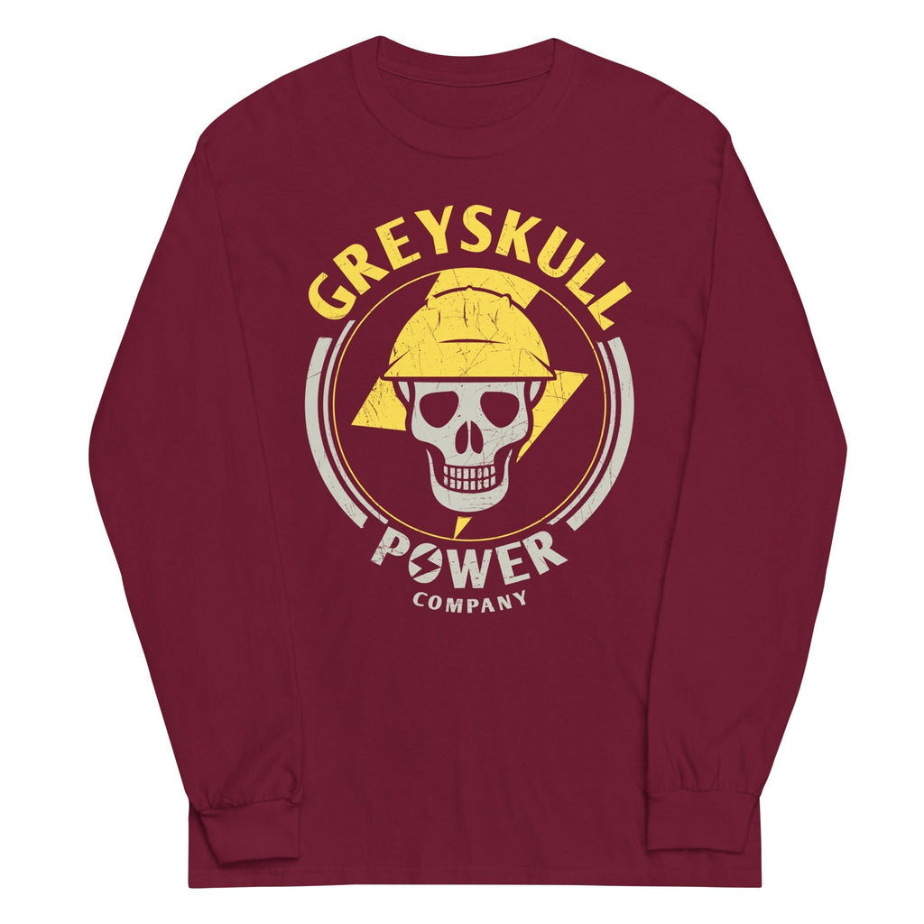 Greyskull Power Company Unisex Long Sleeve Tee Hoodie, Sweatshirt | CoreVibeTees.com (Image 4)