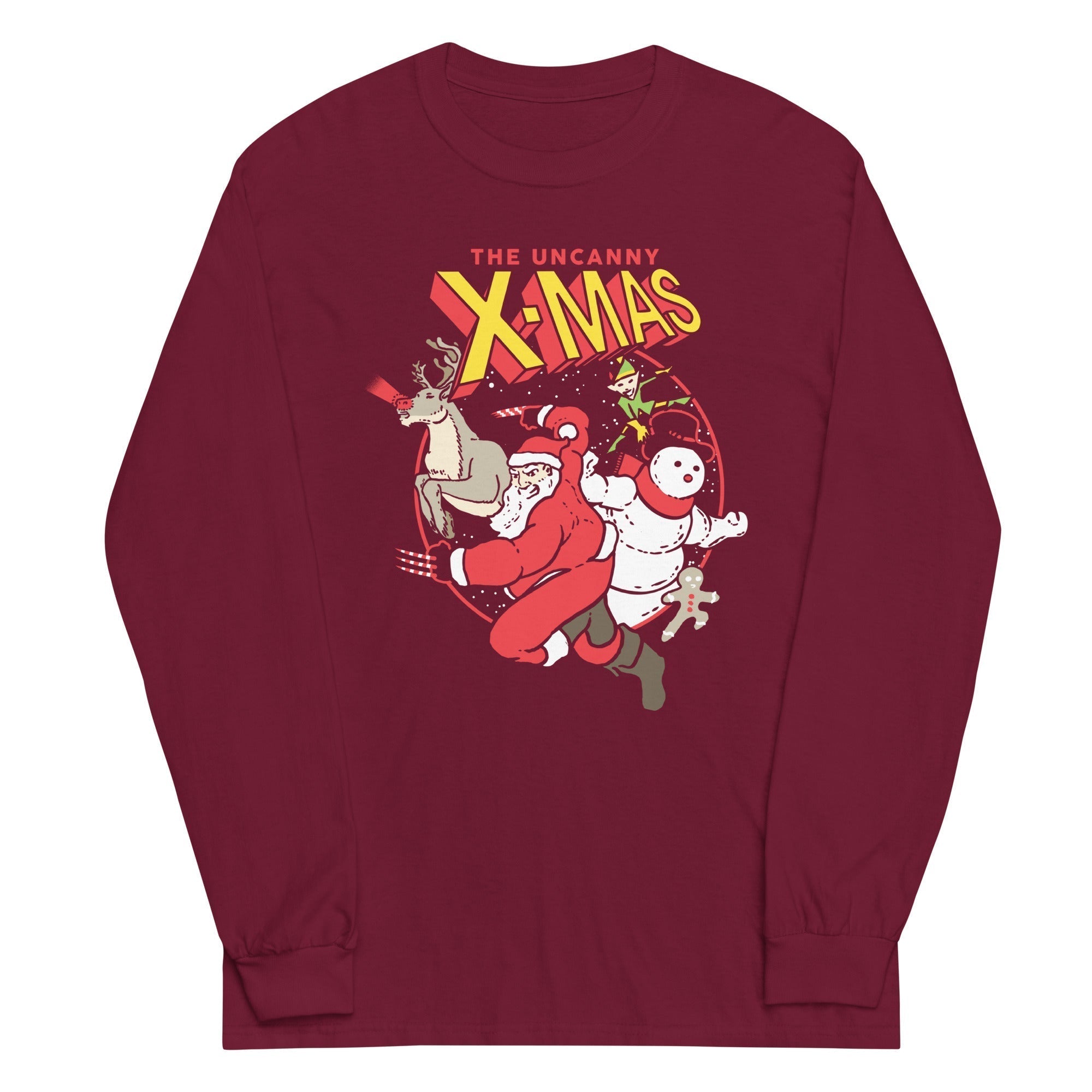 The Uncanny X-Mas Unisex Long Sleeve Tee Hoodie, Sweatshirt | CoreVibeTees.com (Image 1)