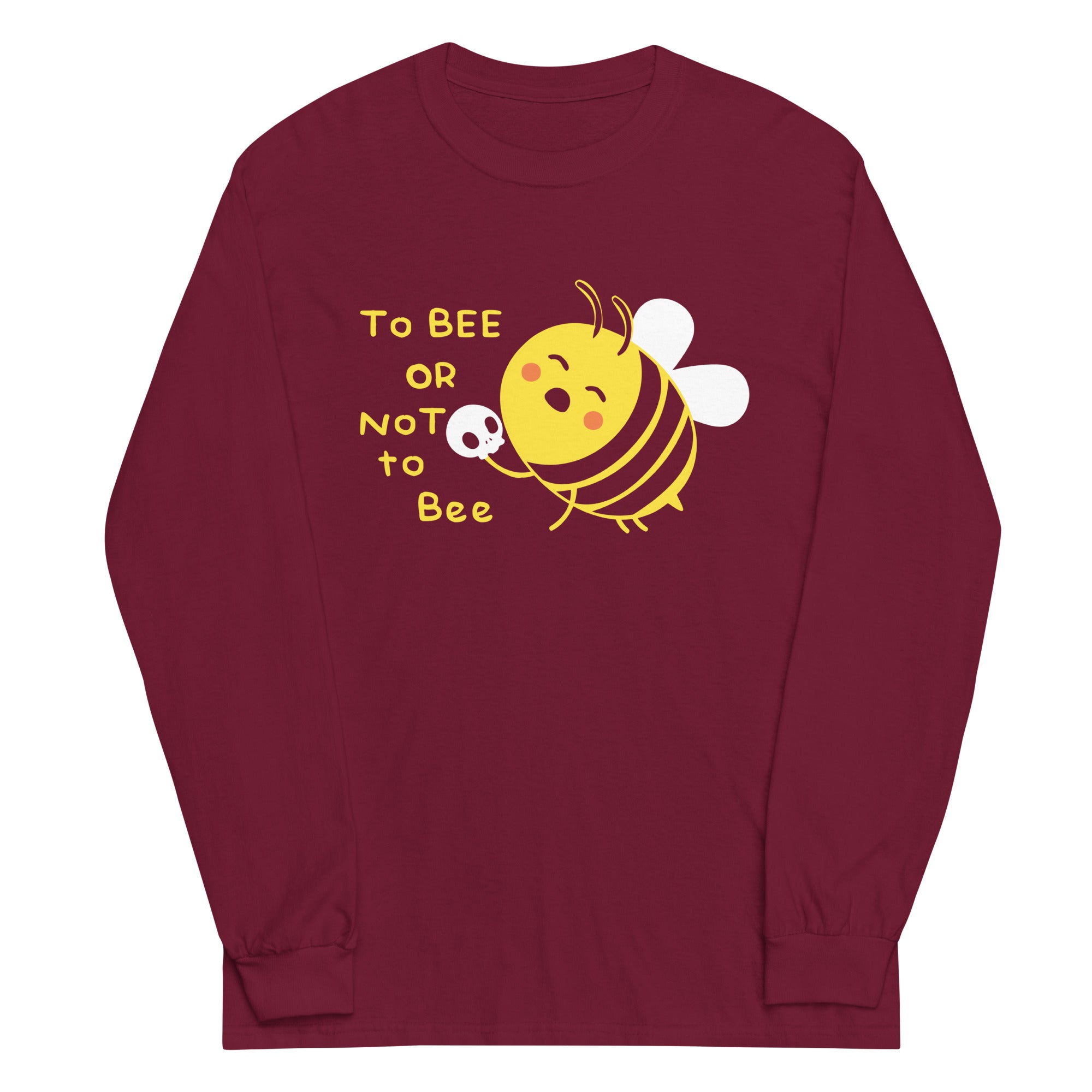 To Bee Or Not To Bee Unisex Long Sleeve Tee Hoodie, Sweatshirt | CoreVibeTees.com (Image 3)