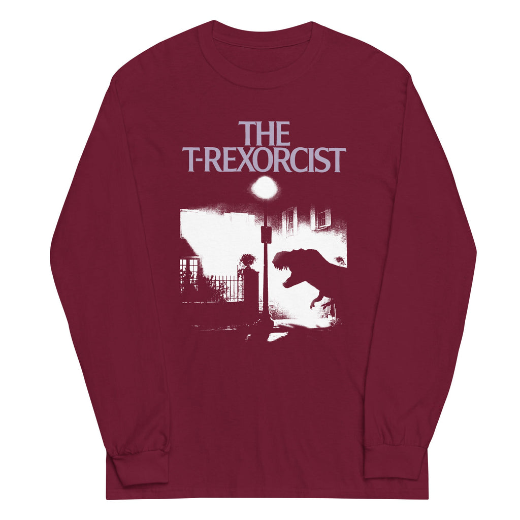 The T-Rexorcist Unisex Long Sleeve Tee Hoodie, Sweatshirt | CoreVibeTees.com (Image 3)