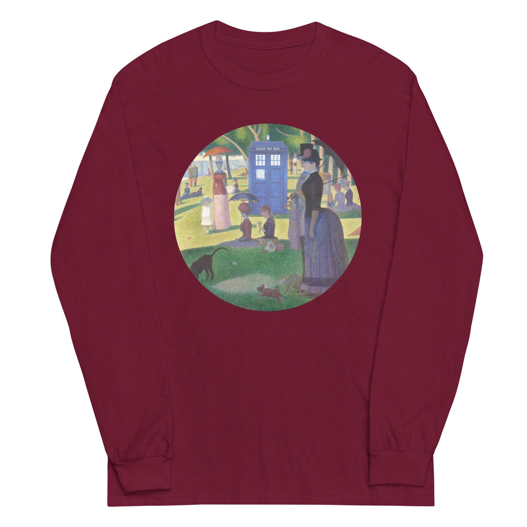 Tardis On La Grande Unisex Long Sleeve Tee Hoodie, Sweatshirt | CoreVibeTees.com (Image 3)