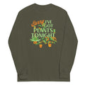 Sorry I've Got Plants Tonight Unisex Long Sleeve Tee Hoodie, Sweatshirt | CoreVibeTees.com (Image 1)