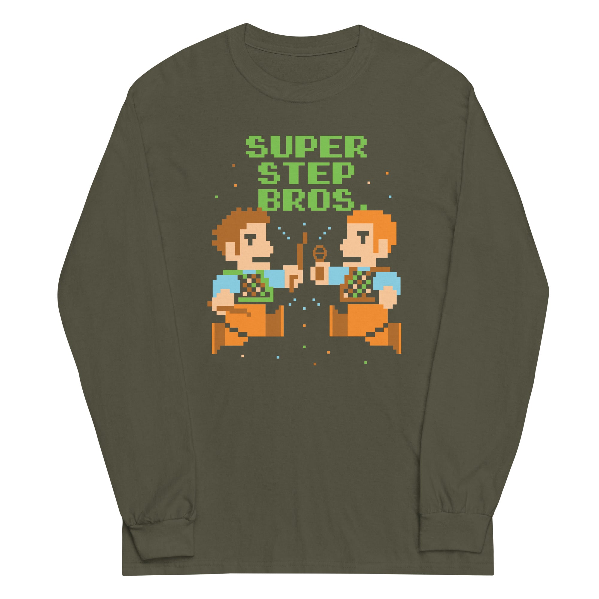 Super Step Bros Unisex Long Sleeve Tee Hoodie, Sweatshirt | CoreVibeTees.com (Image 1)