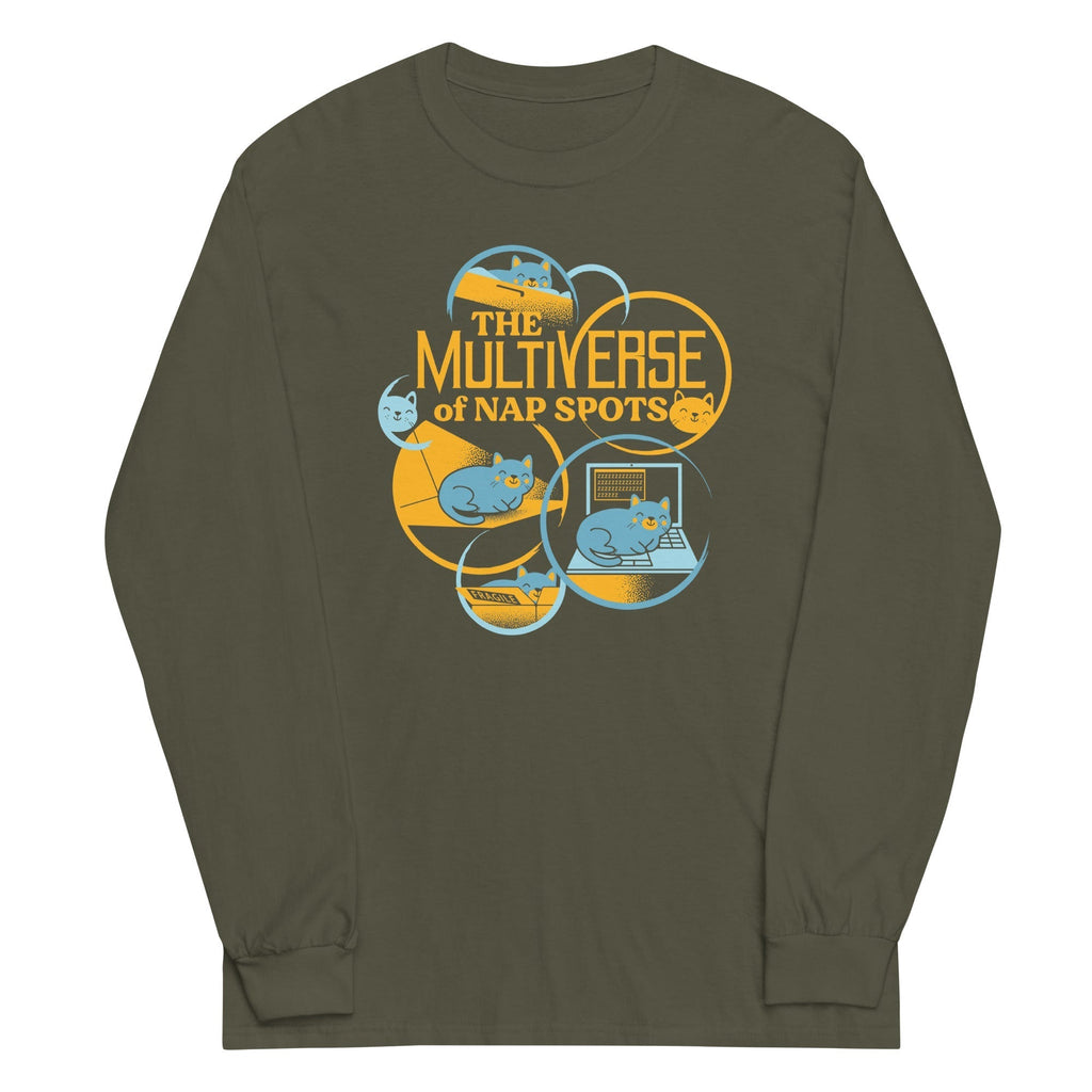 The Multiverse Of Nap Spots Unisex Long Sleeve Tee Hoodie, Sweatshirt | CoreVibeTees.com (Image 5)