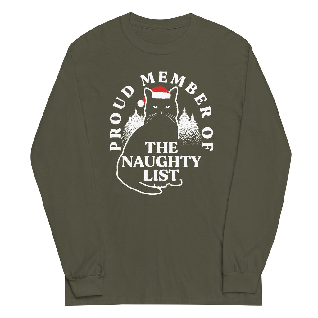 The Naughty List Unisex Long Sleeve Tee Hoodie, Sweatshirt | CoreVibeTees.com (Image 4)