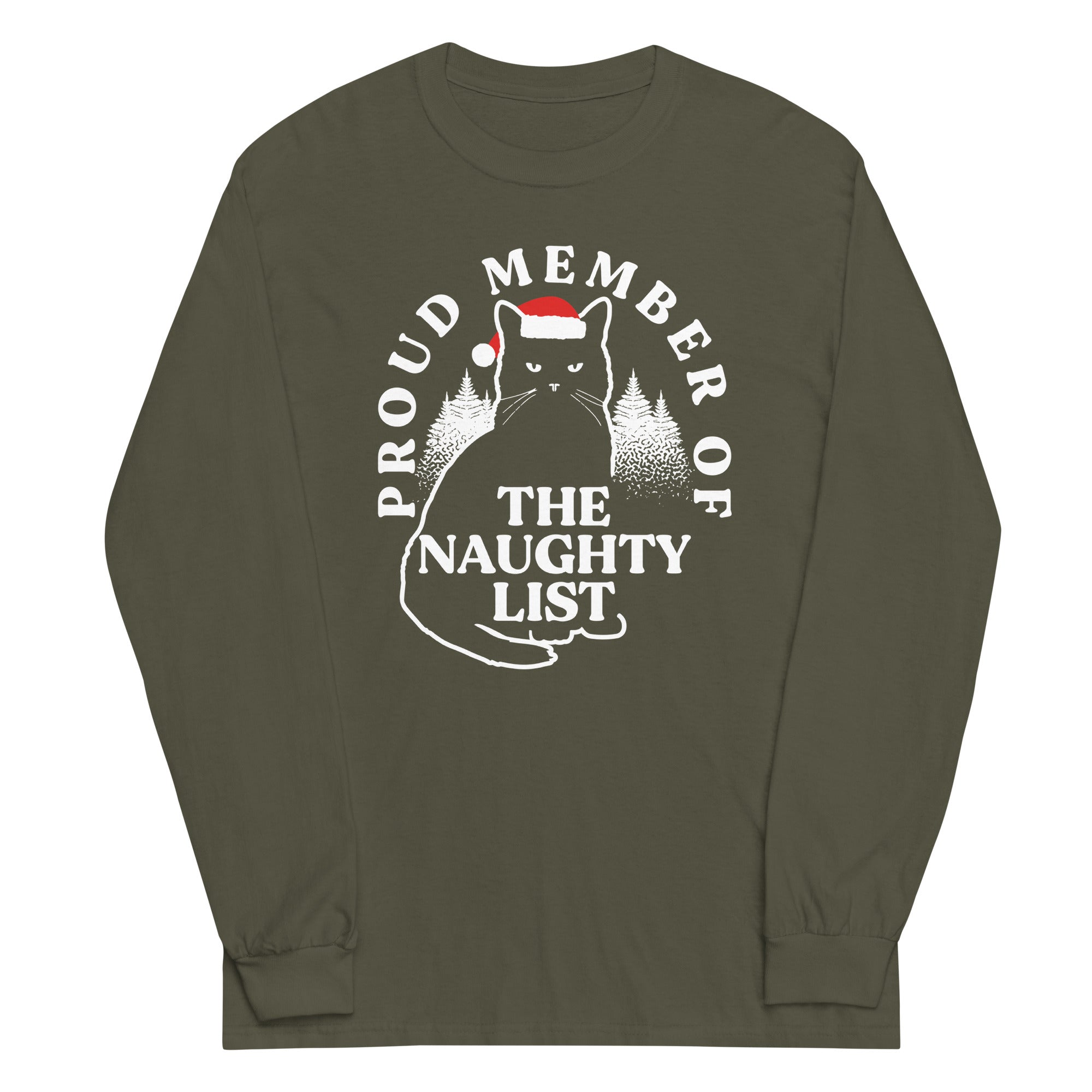 The Naughty List Unisex Long Sleeve Tee Hoodie, Sweatshirt | CoreVibeTees.com (Image 4)