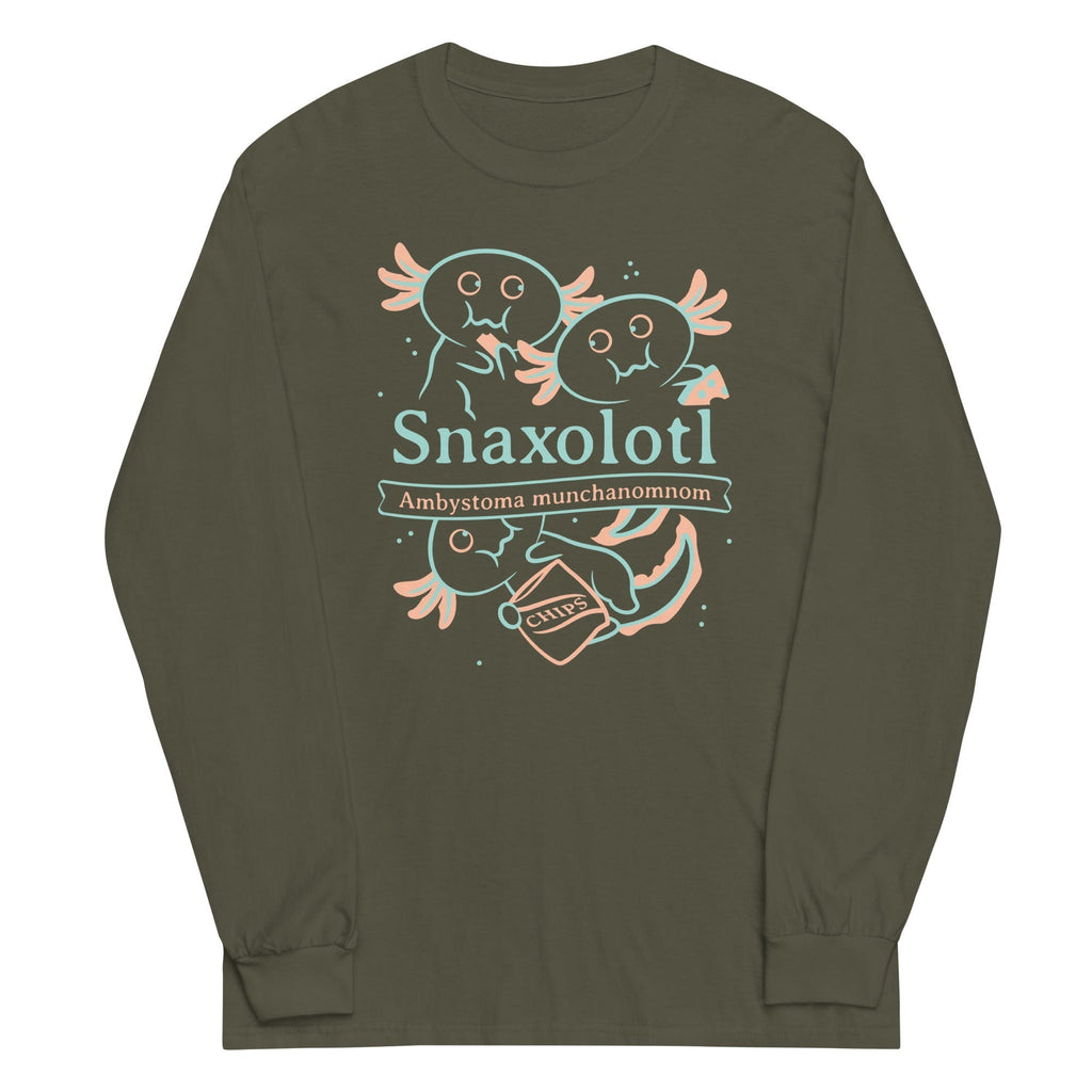 Snaxolotl Unisex Long Sleeve Tee Hoodie, Sweatshirt | CoreVibeTees.com (Image 5)