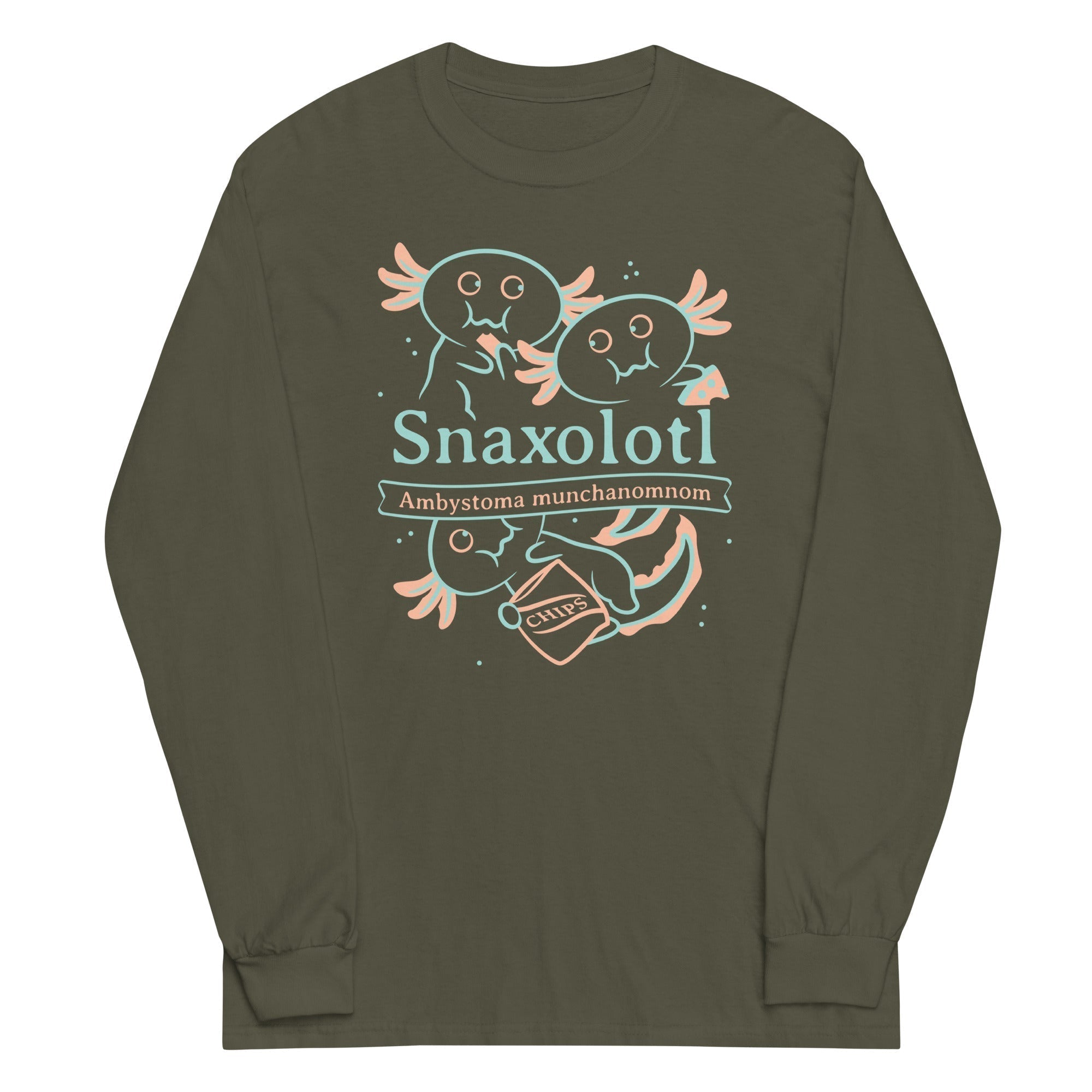 Snaxolotl Unisex Long Sleeve Tee Hoodie, Sweatshirt | CoreVibeTees.com (Image 5)