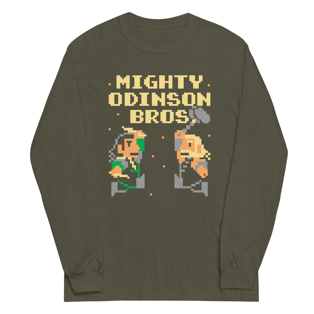 Mighty Odinson Bros Unisex Long Sleeve Tee Hoodie, Sweatshirt | CoreVibeTees.com (Image 4)