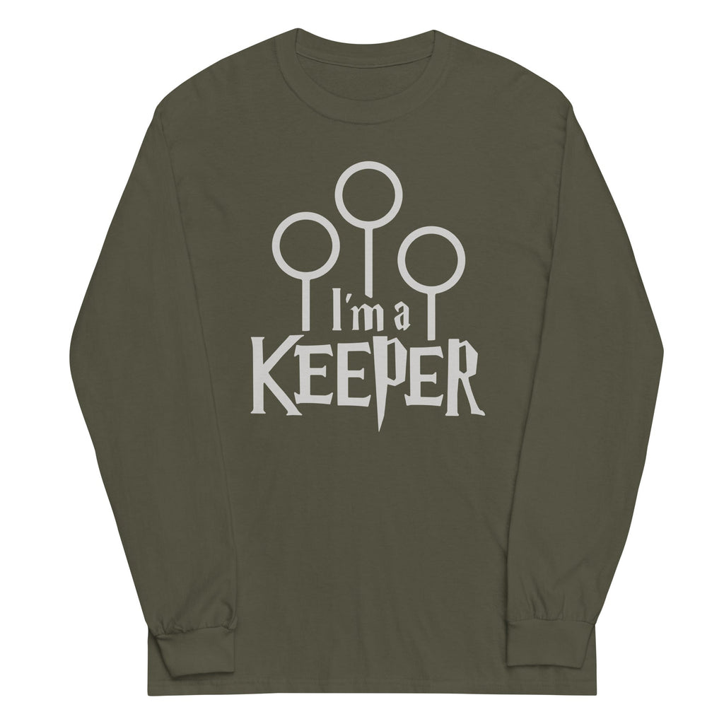 I'm A Keeper Unisex Long Sleeve Tee Hoodie, Sweatshirt | CoreVibeTees.com (Image 1)