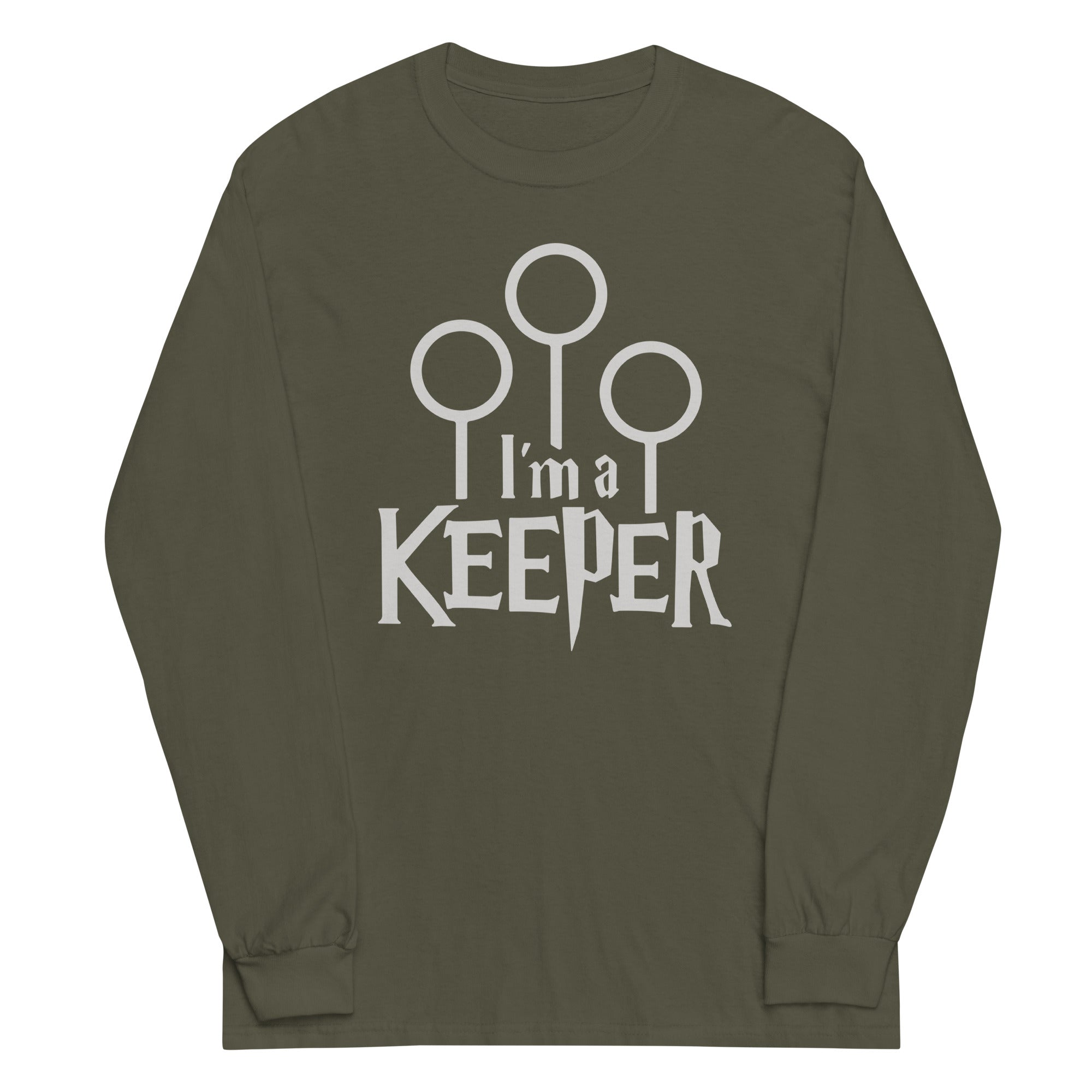 I'm A Keeper Unisex Long Sleeve Tee Hoodie, Sweatshirt | CoreVibeTees.com (Image 1)