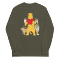 Bear And Friends Unisex Long Sleeve Tee Hoodie, Sweatshirt | CoreVibeTees.com (Image 1)