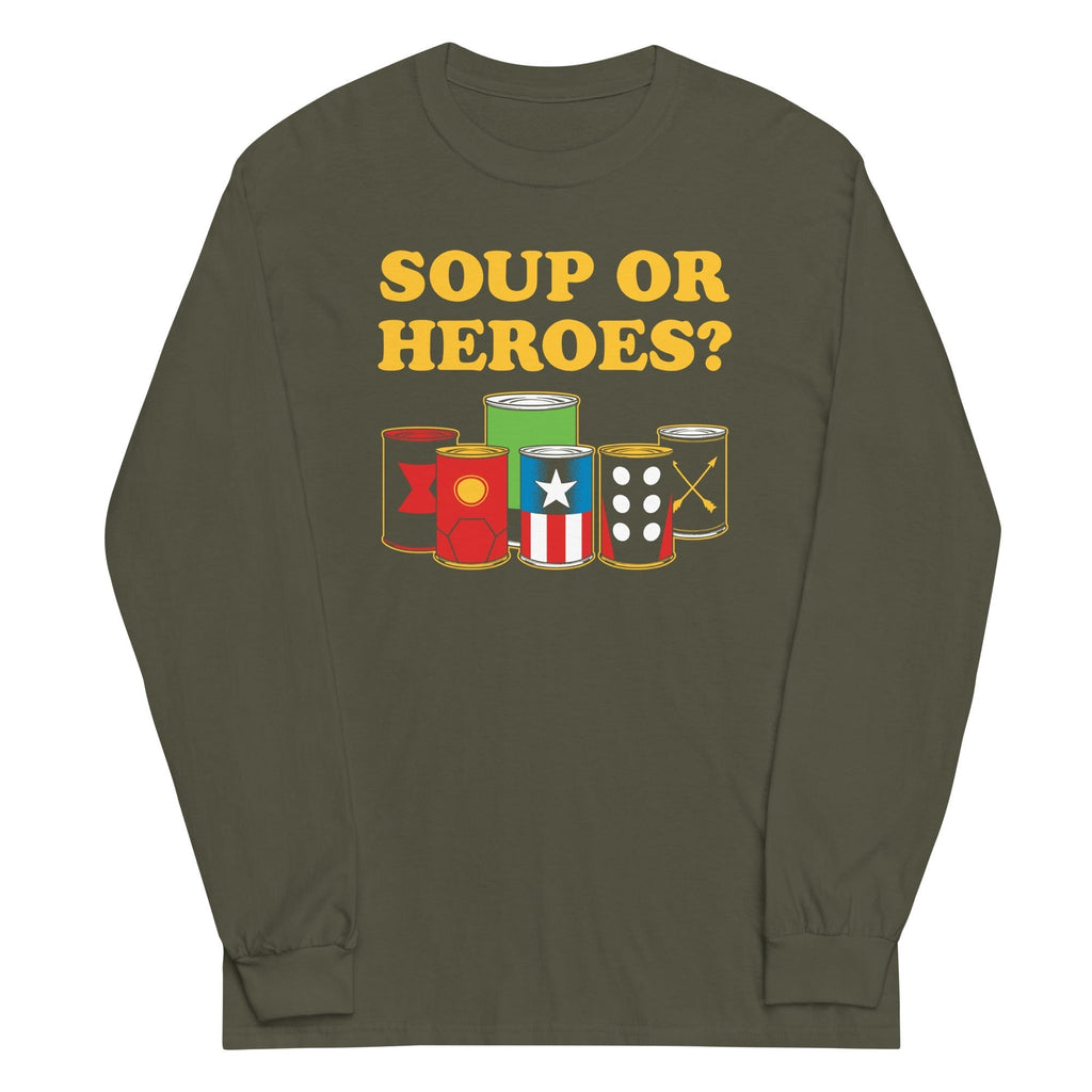 Soup Or Hero? Unisex Long Sleeve Tee Hoodie, Sweatshirt | CoreVibeTees.com (Image 4)