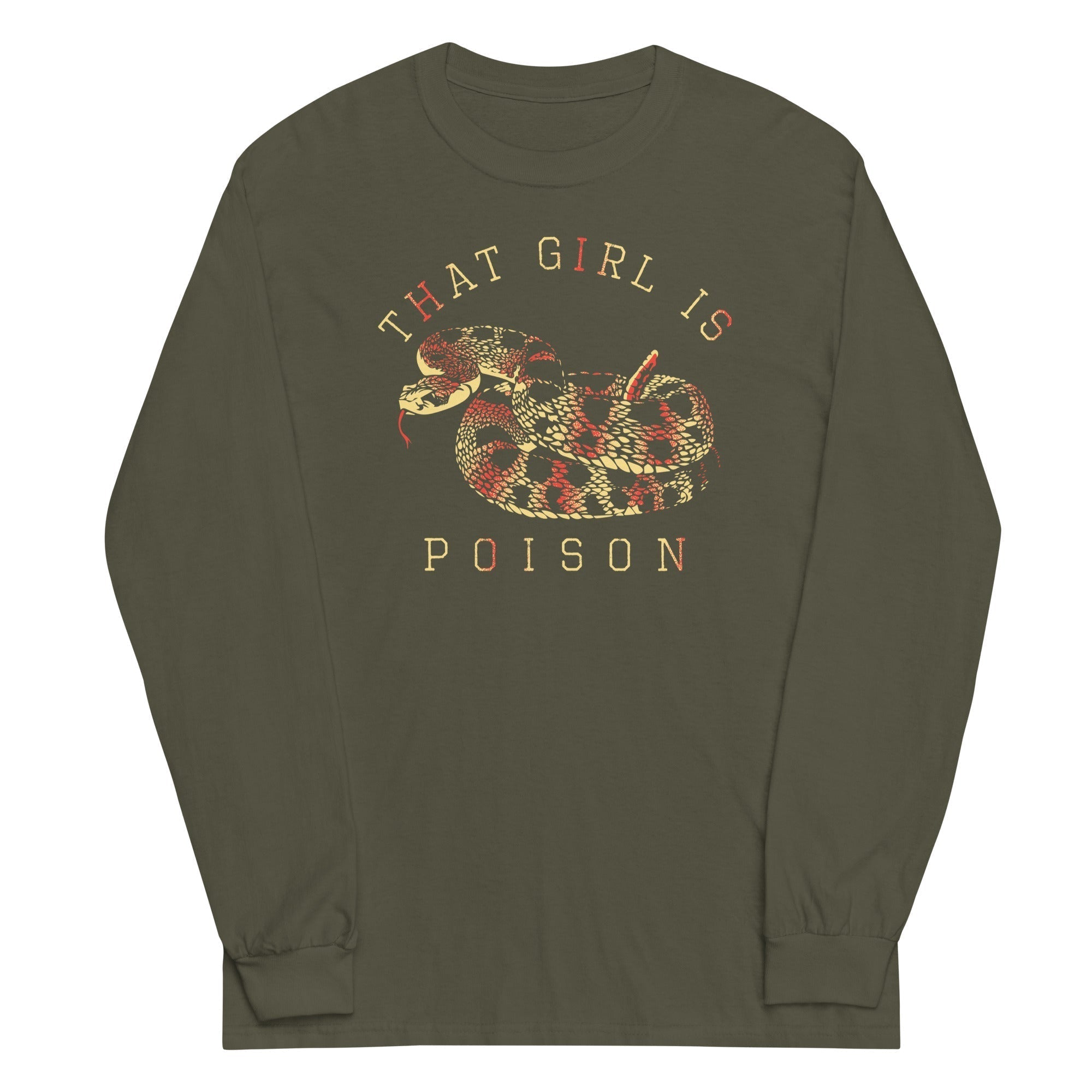 That Girl Is Poison Unisex Long Sleeve Tee Hoodie, Sweatshirt | CoreVibeTees.com (Image 3)