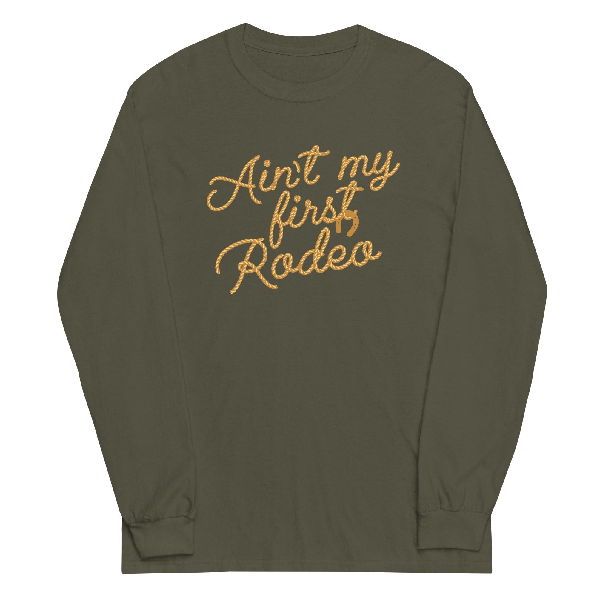 Ain't My First Rodeo Unisex Long Sleeve Tee Hoodie, Sweatshirt | CoreVibeTees.com (Image 5)