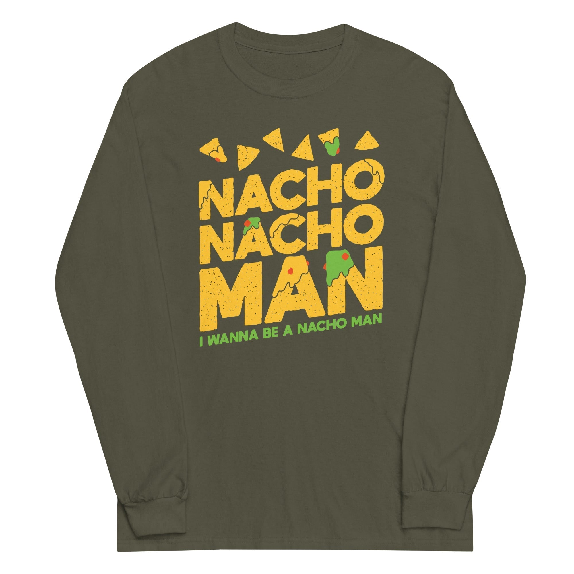 Nacho Nacho Man Unisex Long Sleeve Tee Hoodie, Sweatshirt | CoreVibeTees.com (Image 4)