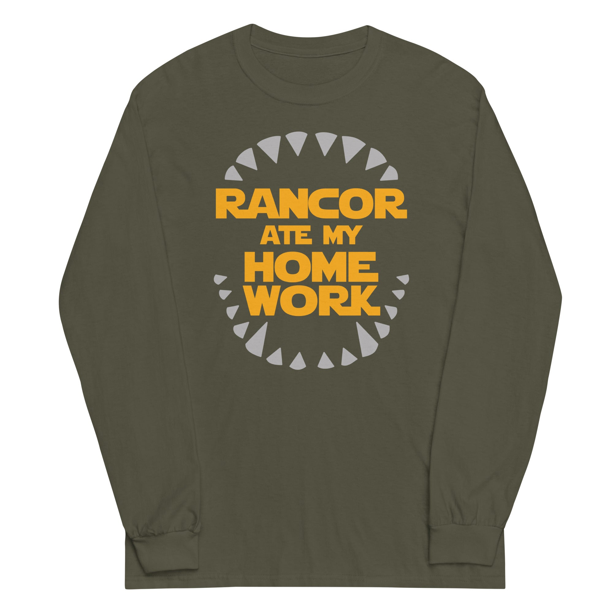 Rancor Ate My Homework Unisex Long Sleeve Tee Hoodie, Sweatshirt | CoreVibeTees.com (Image 5)