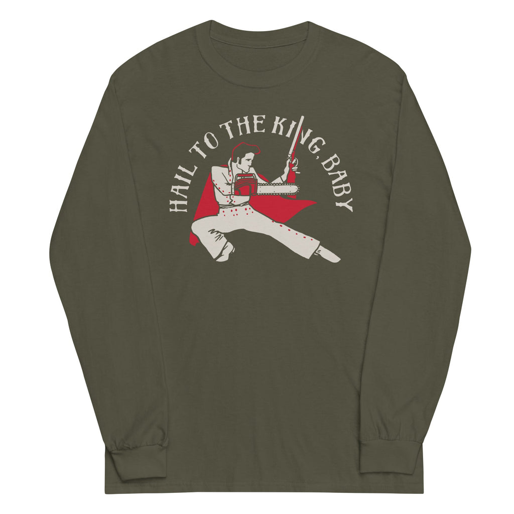 Hail To The King, Baby Unisex Long Sleeve Tee Hoodie, Sweatshirt | CoreVibeTees.com (Image 4)
