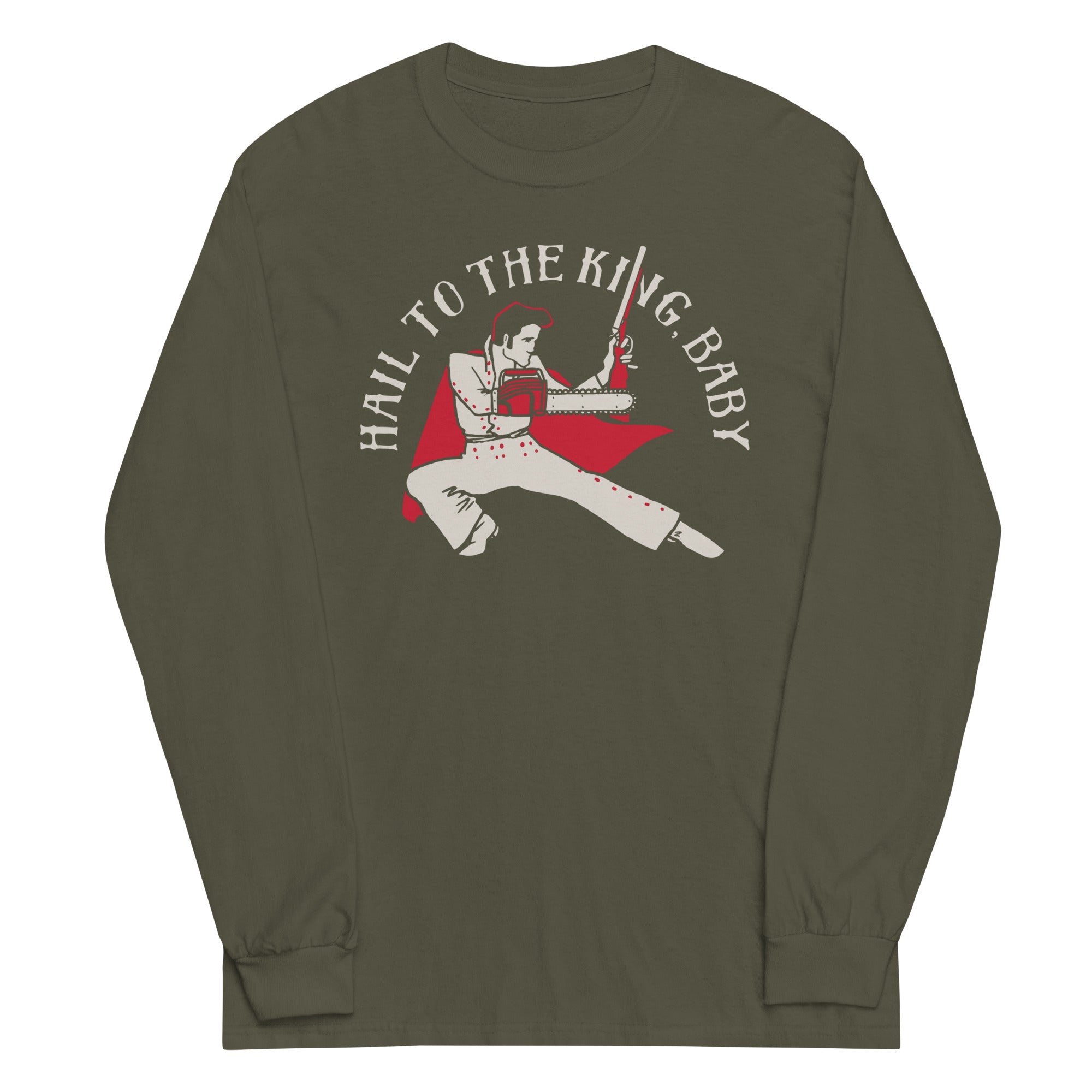 Hail To The King, Baby Unisex Long Sleeve Tee Hoodie, Sweatshirt | CoreVibeTees.com (Image 4)
