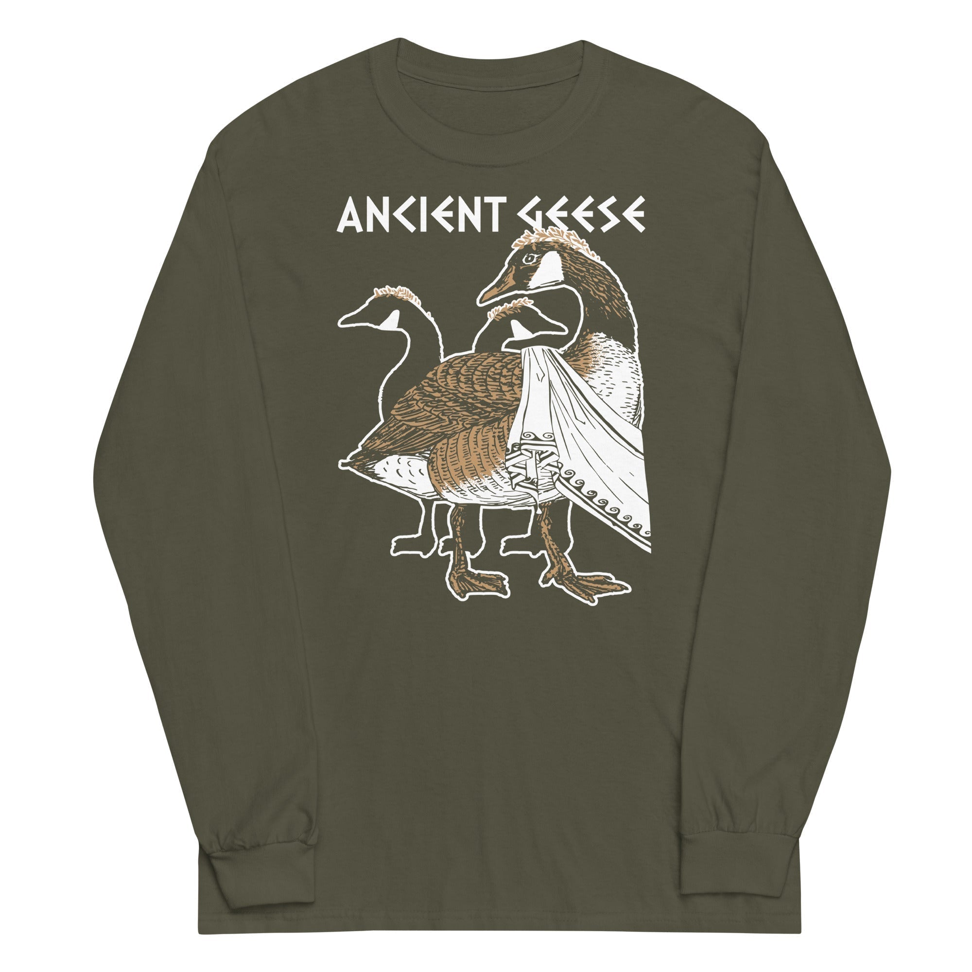 Ancient Geese Unisex Long Sleeve Tee Hoodie, Sweatshirt | CoreVibeTees.com (Image 5)