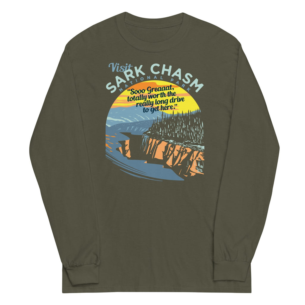 Visit Sark Chasm Unisex Long Sleeve Tee Hoodie, Sweatshirt | CoreVibeTees.com (Image 4)