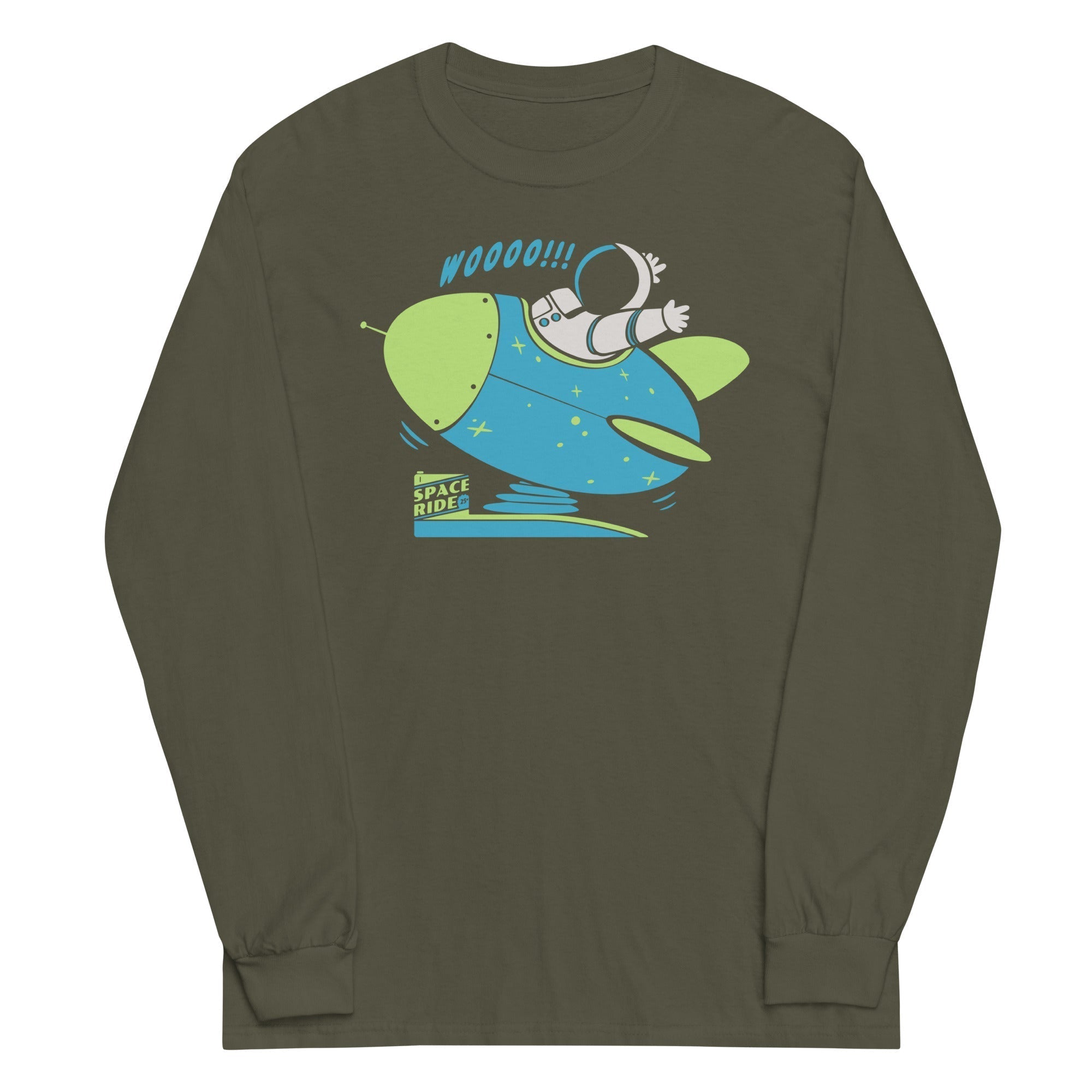 Space Ride Unisex Long Sleeve Tee Hoodie, Sweatshirt | CoreVibeTees.com (Image 4)