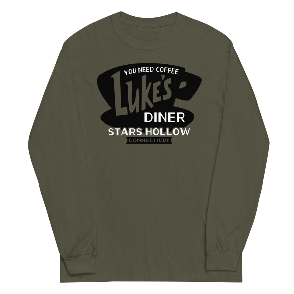 Luke's Diner Unisex Long Sleeve Tee Hoodie, Sweatshirt | CoreVibeTees.com (Image 1)