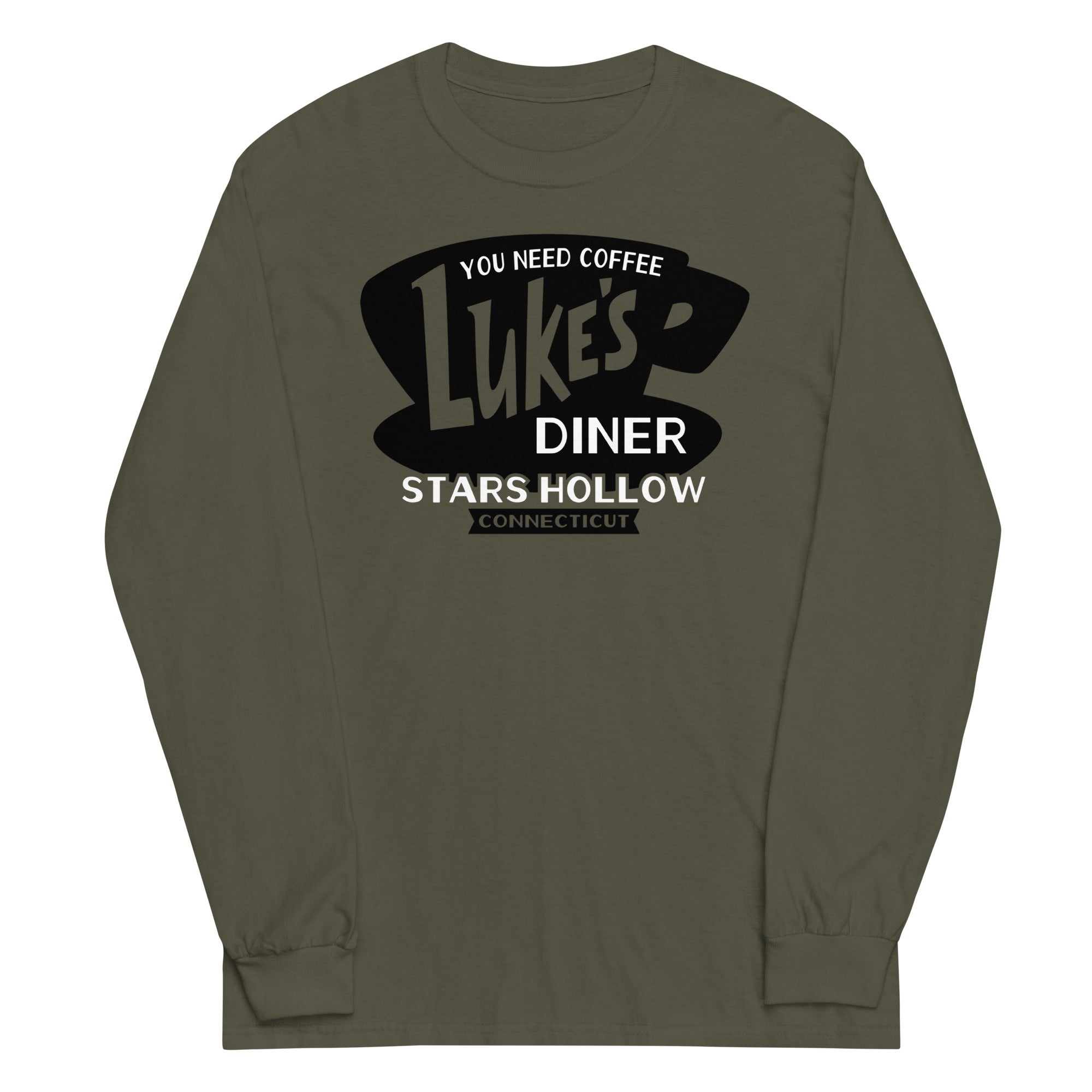Luke's Diner Unisex Long Sleeve Tee Hoodie, Sweatshirt | CoreVibeTees.com (Image 1)