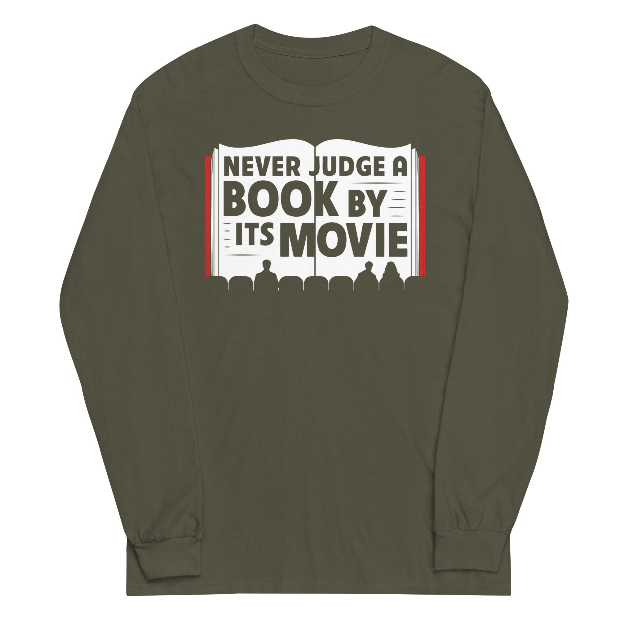 Never Judge A Book By Its Movie Unisex Long Sleeve Tee Hoodie, Sweatshirt | CoreVibeTees.com (Image 5)