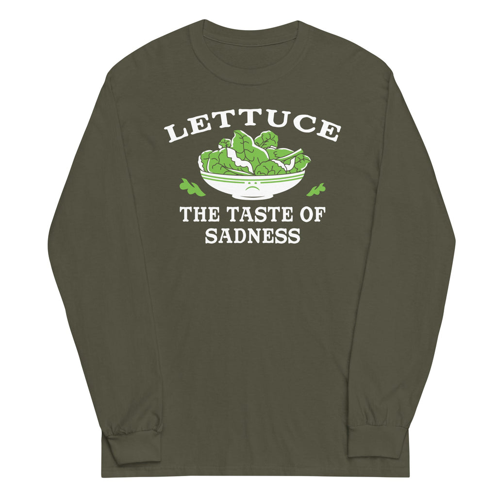Lettuce, The Taste Of Sadness Unisex Long Sleeve Tee Hoodie, Sweatshirt | CoreVibeTees.com (Image 4)