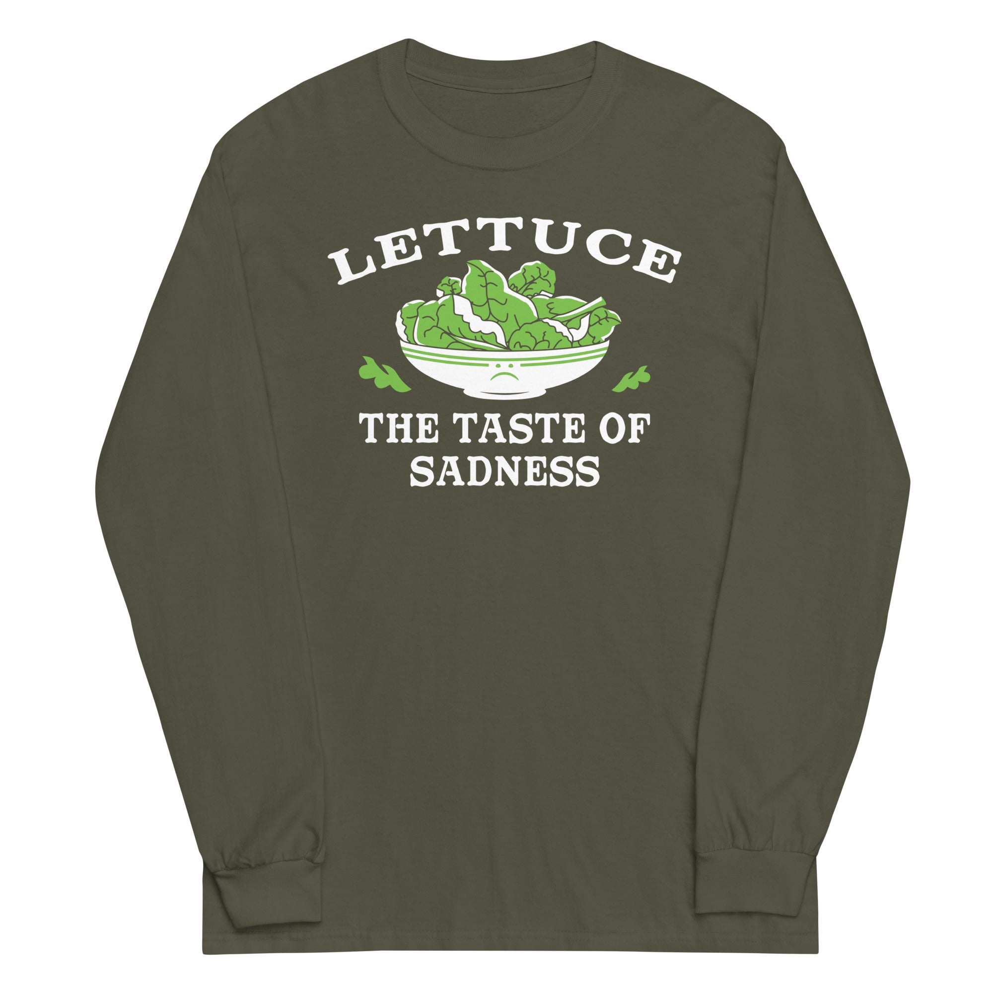 Lettuce, The Taste Of Sadness Unisex Long Sleeve Tee Hoodie, Sweatshirt | CoreVibeTees.com (Image 4)