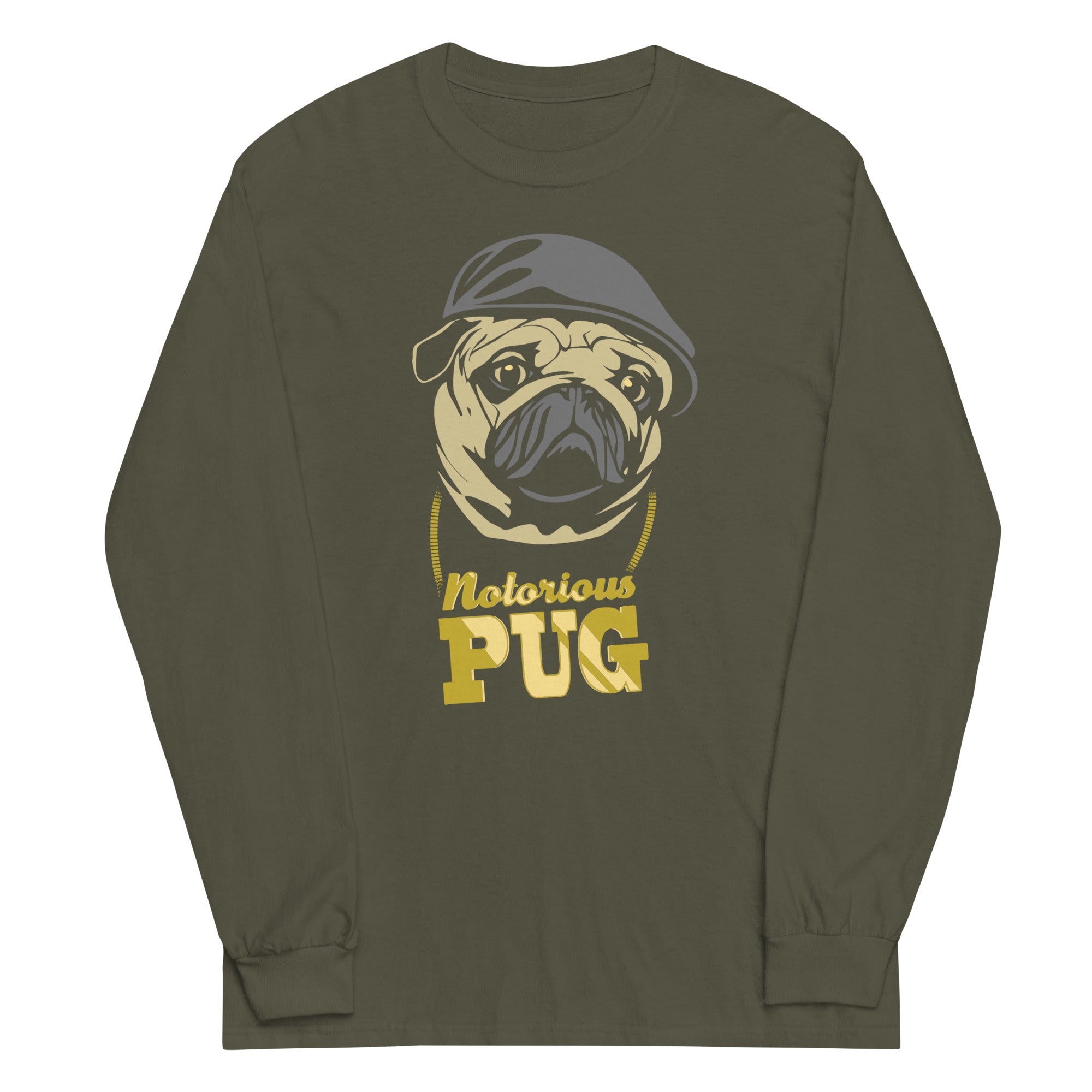 Notorious PUG Unisex Long Sleeve Tee Hoodie, Sweatshirt | CoreVibeTees.com (Image 4)