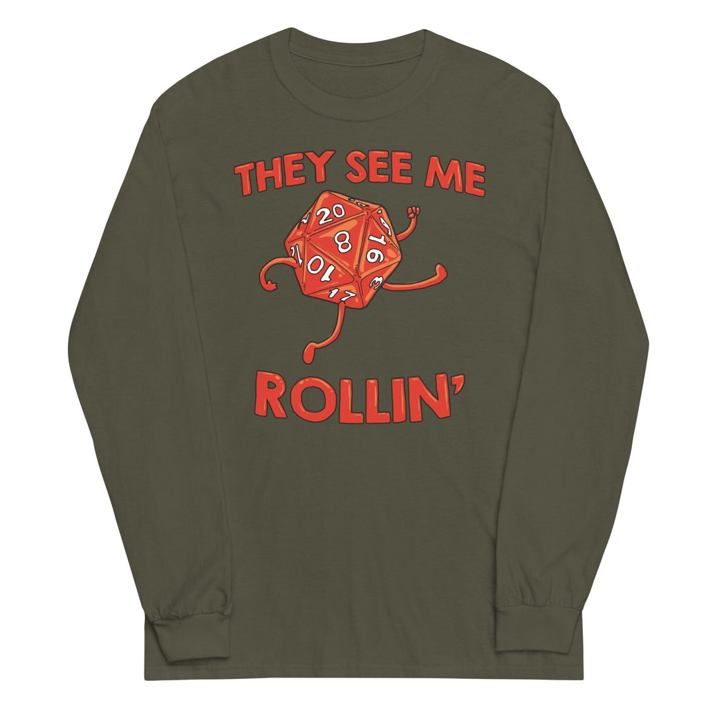 They See Me Rollin' Unisex Long Sleeve Tee Hoodie, Sweatshirt | CoreVibeTees.com (Image 4)