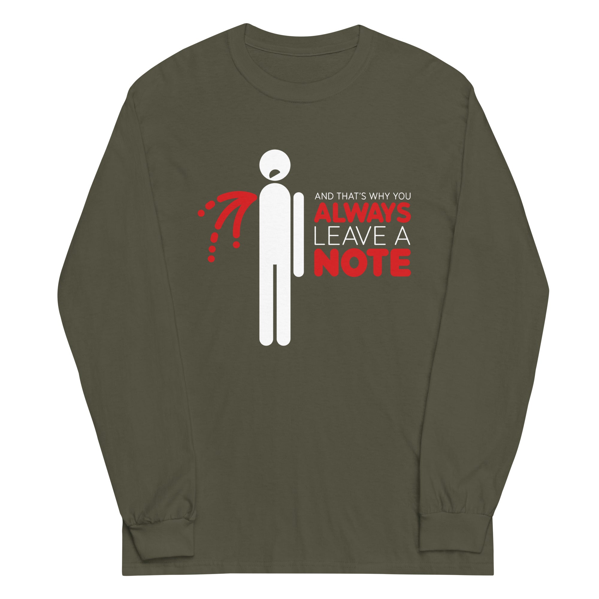 Always Leave A Note Unisex Long Sleeve Tee Hoodie, Sweatshirt | CoreVibeTees.com (Image 4)