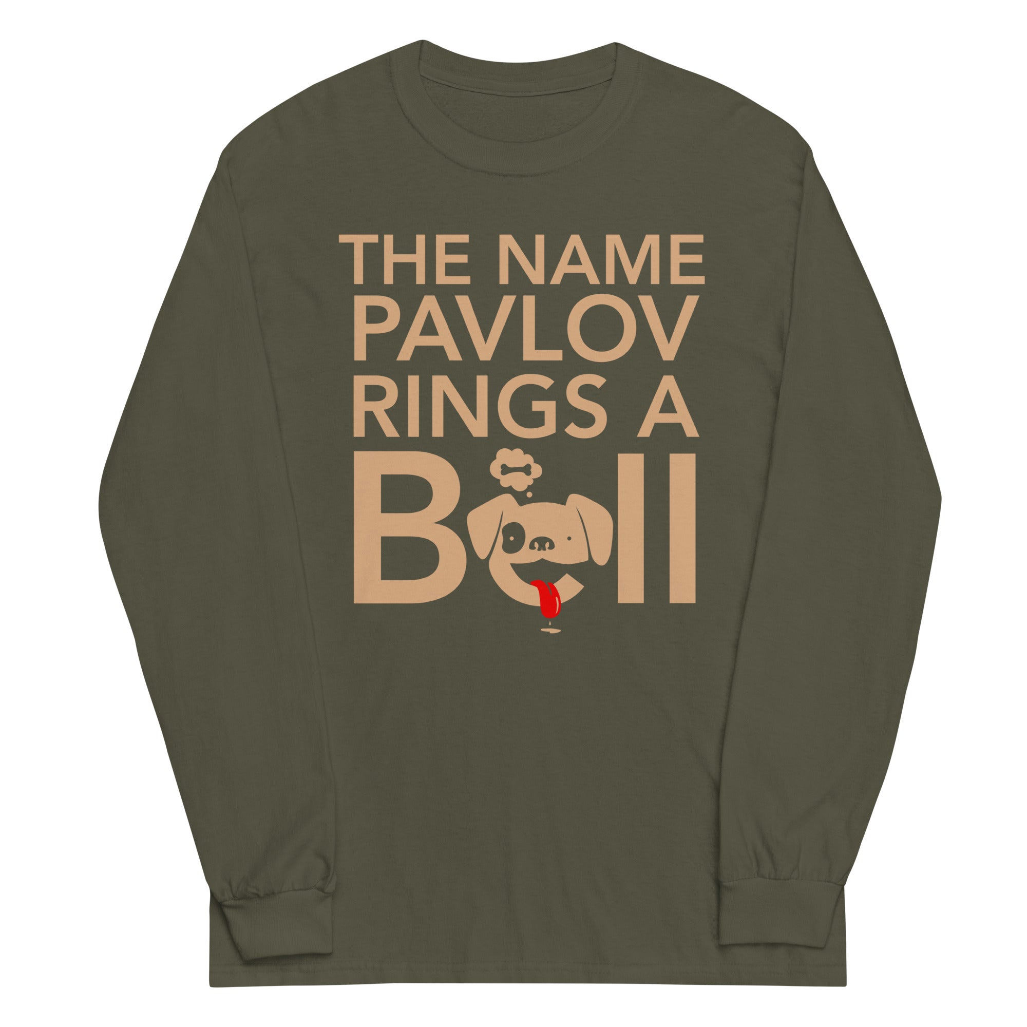 The Name Pavlov Rings A Bell Unisex Long Sleeve Tee Hoodie, Sweatshirt | CoreVibeTees.com (Image 1)