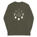 It's Just A Phase Unisex Long Sleeve Tee Hoodie, Sweatshirt | CoreVibeTees.com (Image 1)