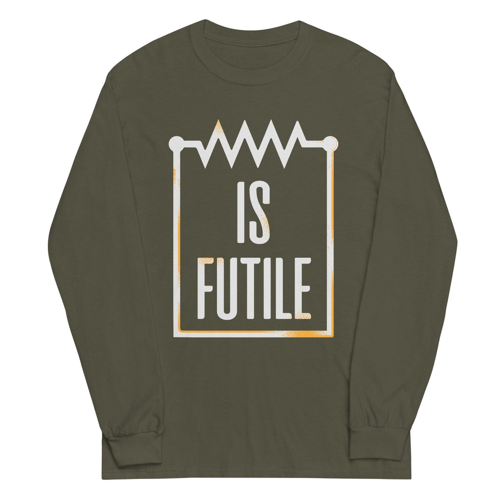 Resistor Is Futile Unisex Long Sleeve Tee Hoodie, Sweatshirt | CoreVibeTees.com (Image 1)