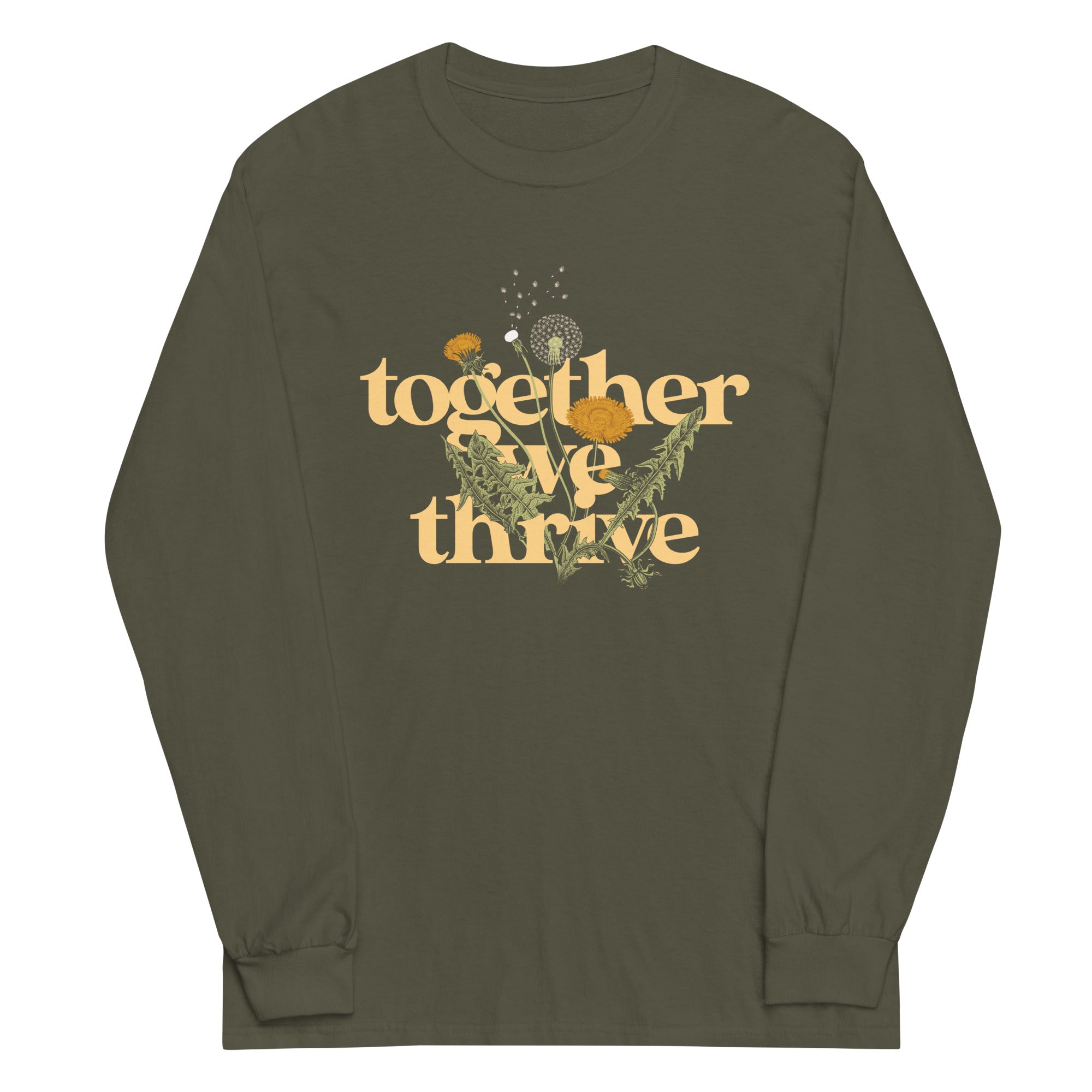 Together We Thrive Unisex Long Sleeve Tee Hoodie, Sweatshirt | CoreVibeTees.com (Image 5)