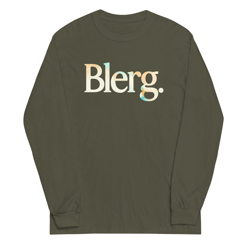 Blerg Unisex Long Sleeve Tee Hoodie, Sweatshirt | CoreVibeTees.com (Image 5)