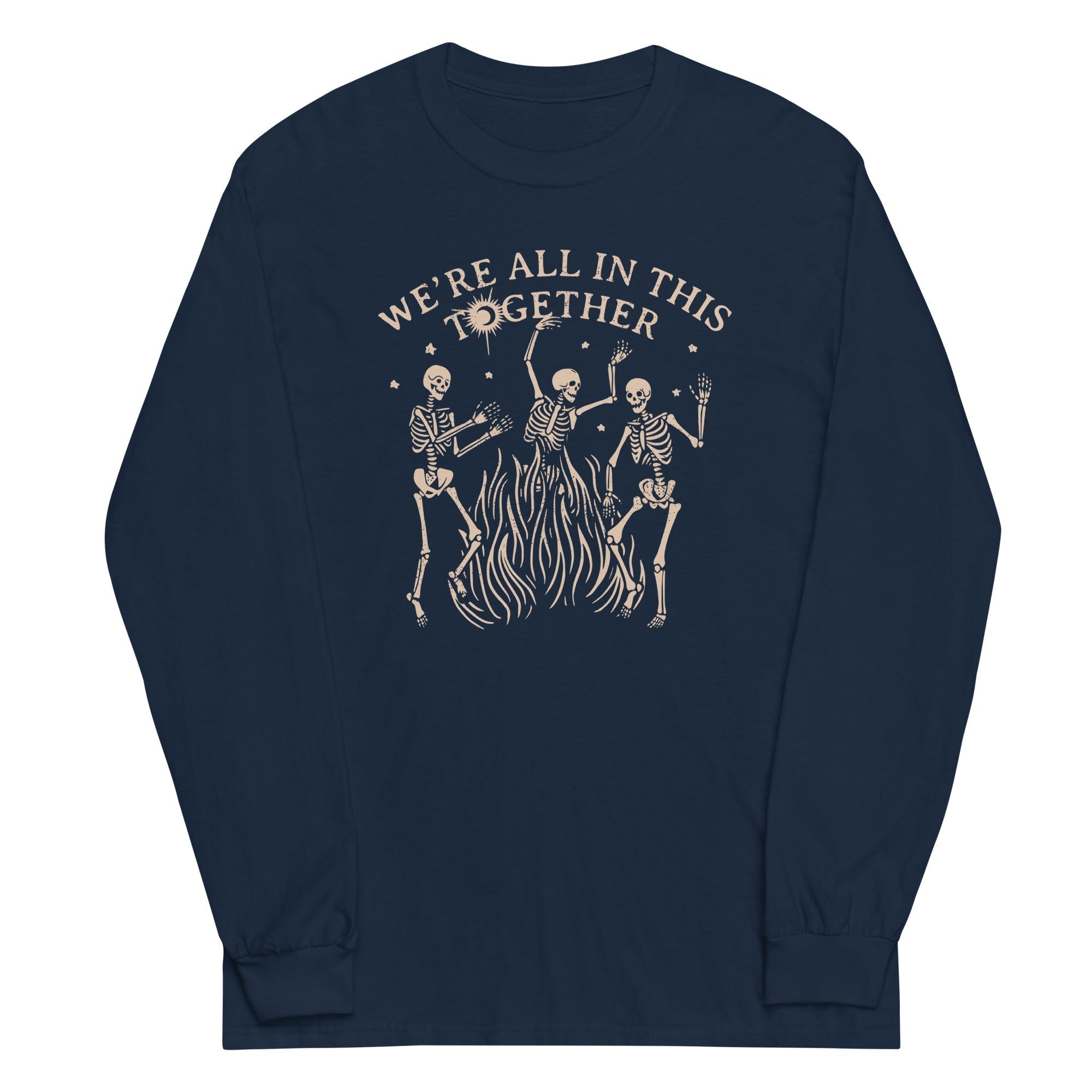 We're All In This Together Unisex Long Sleeve Tee Hoodie, Sweatshirt | CoreVibeTees.com (Image 2)