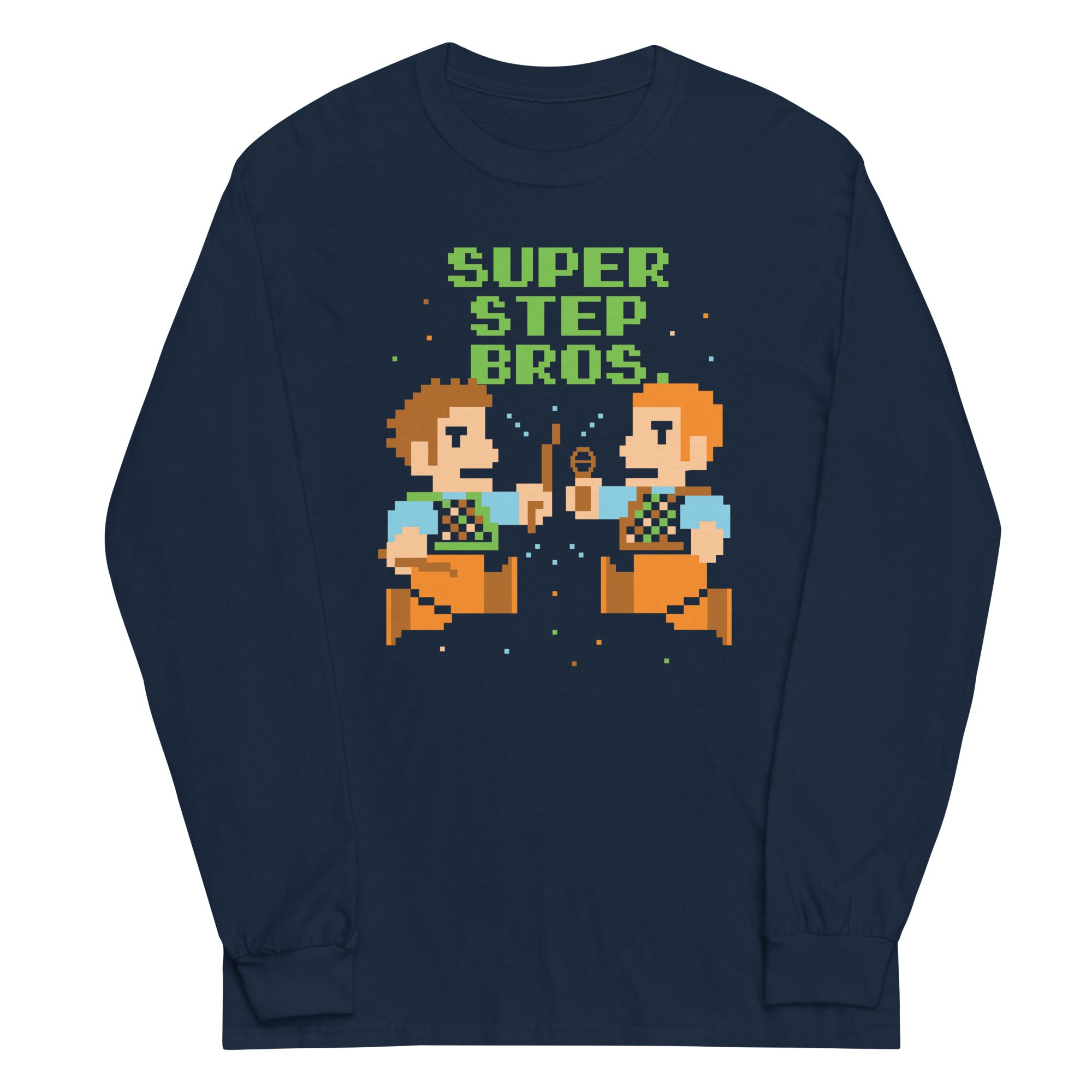 Super Step Bros Unisex Long Sleeve Tee Hoodie, Sweatshirt | CoreVibeTees.com (Image 3)