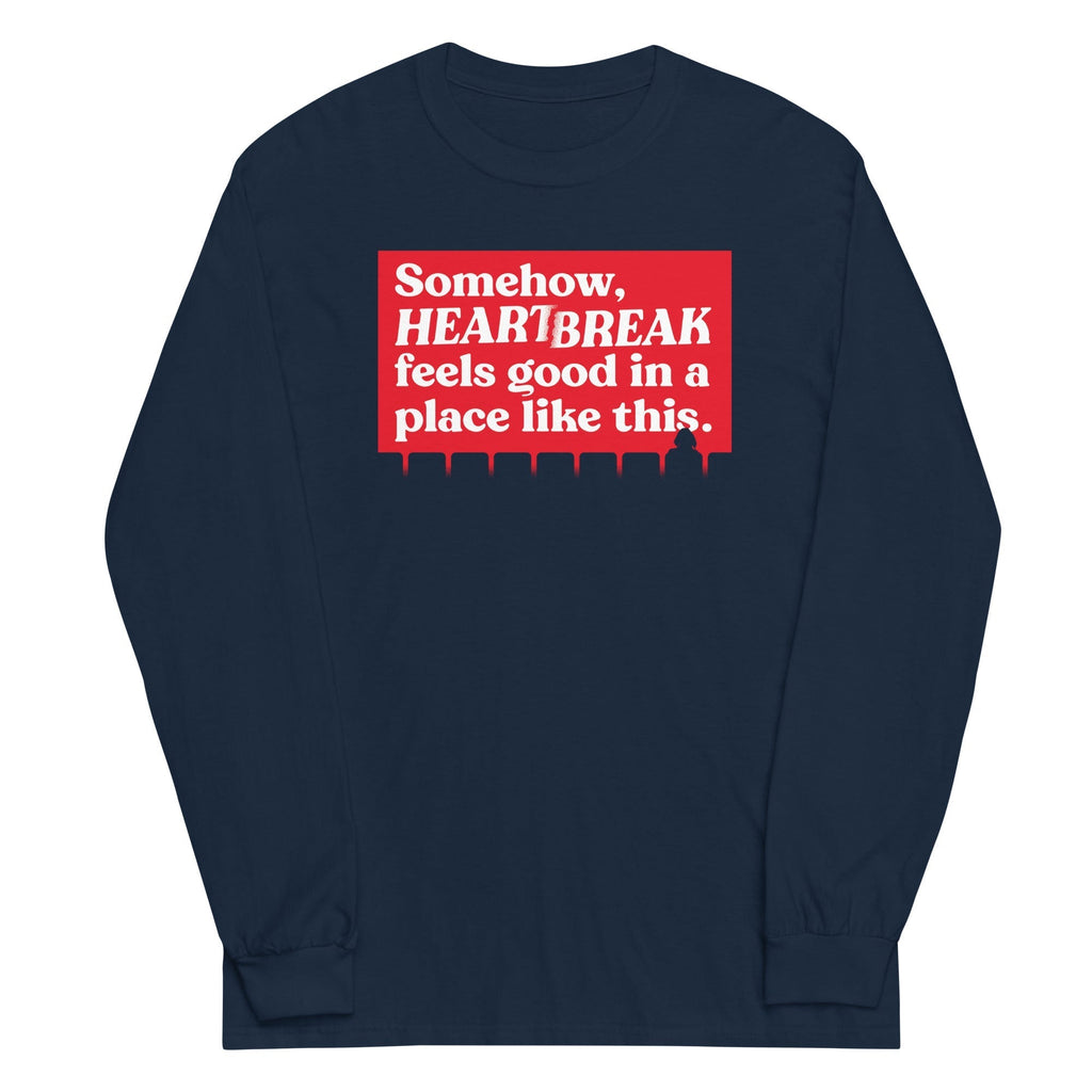 Somehow, Heartbreak Feels Good Unisex Long Sleeve Tee Hoodie, Sweatshirt | CoreVibeTees.com (Image 2)