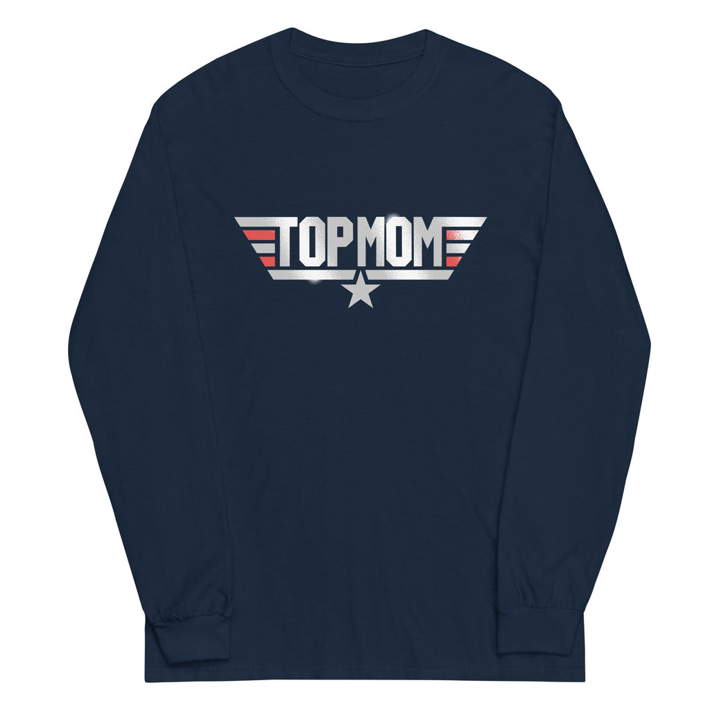 Top Mom Unisex Long Sleeve Tee Hoodie, Sweatshirt | CoreVibeTees.com (Image 1)