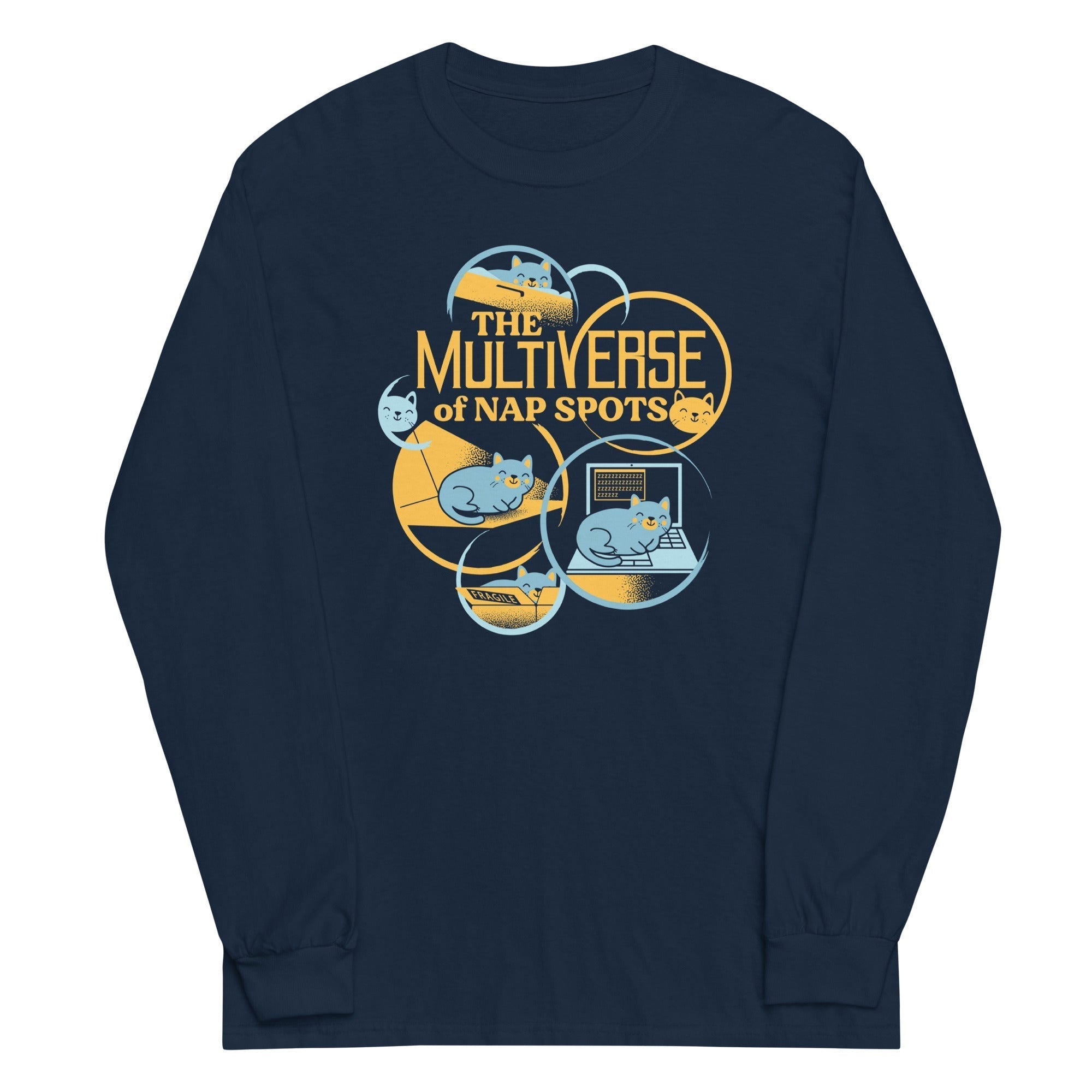The Multiverse Of Nap Spots Unisex Long Sleeve Tee Hoodie, Sweatshirt | CoreVibeTees.com (Image 3)