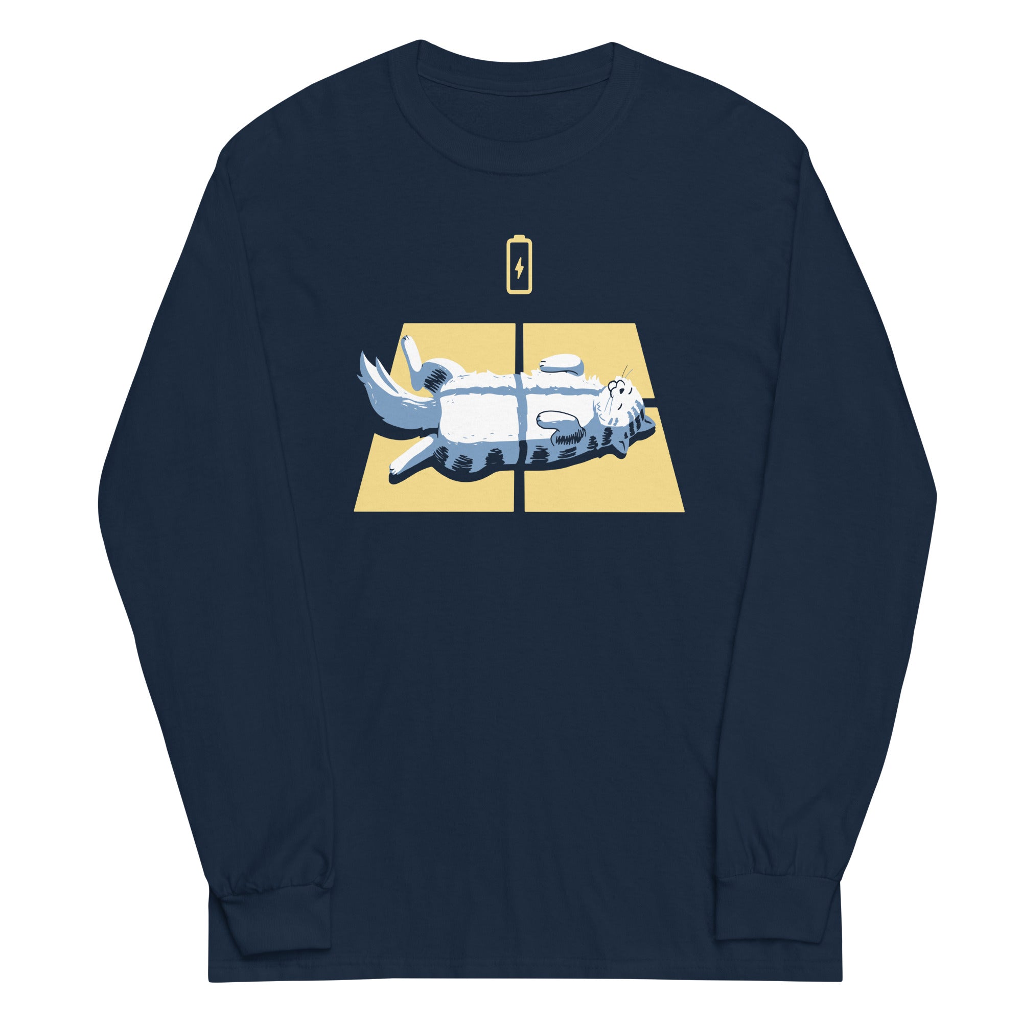 Solar Charging Unisex Long Sleeve Tee Hoodie, Sweatshirt | CoreVibeTees.com (Image 3)