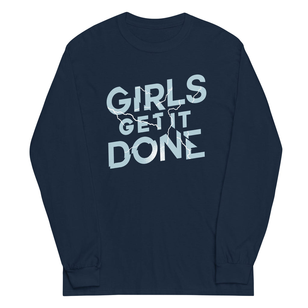 Girls Get It Done Unisex Long Sleeve Tee Hoodie, Sweatshirt | CoreVibeTees.com (Image 2)